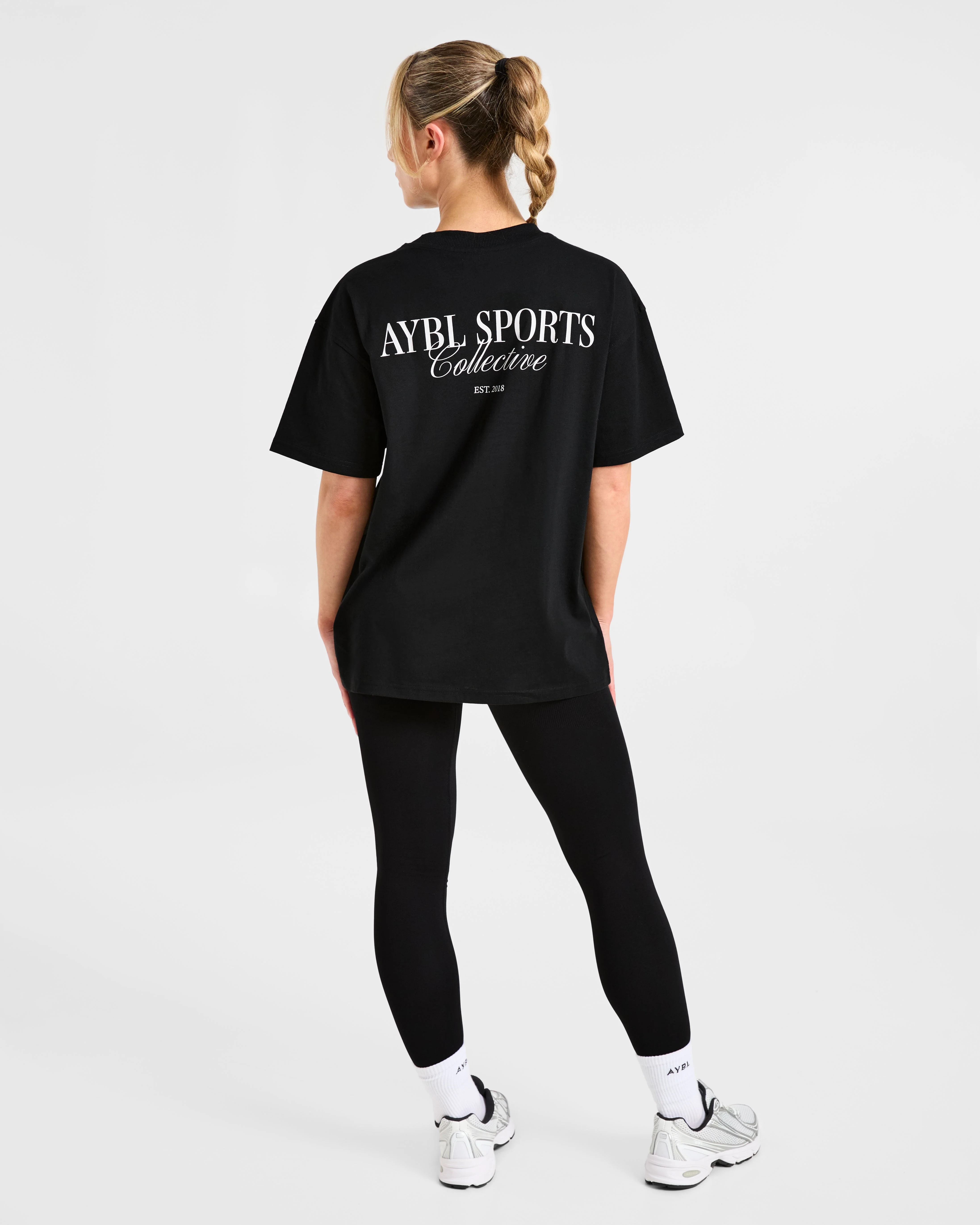 Sports Collective Oversized T Shirt - Black - Image 4