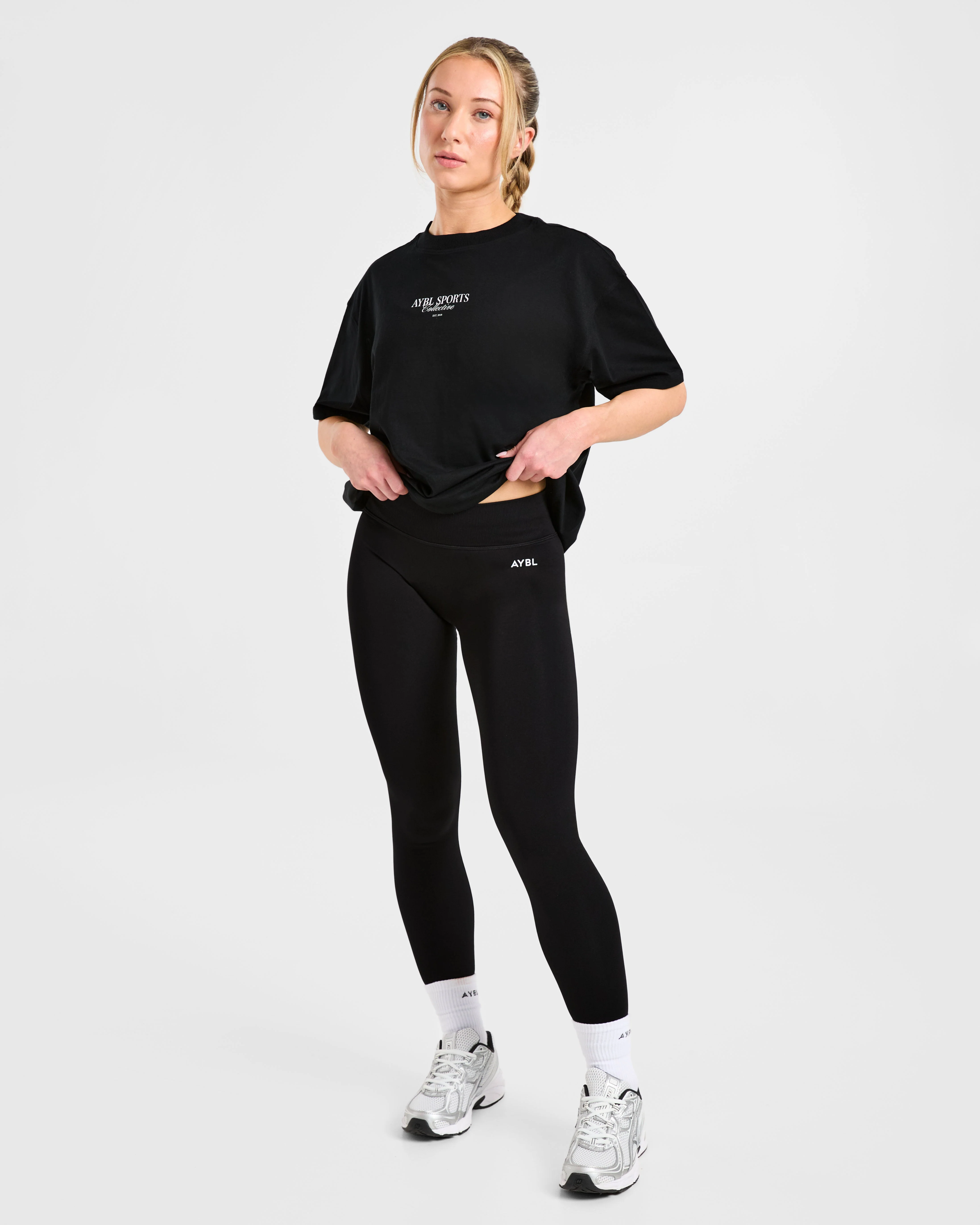 Sports Collective Oversized T Shirt - Black - Image 7