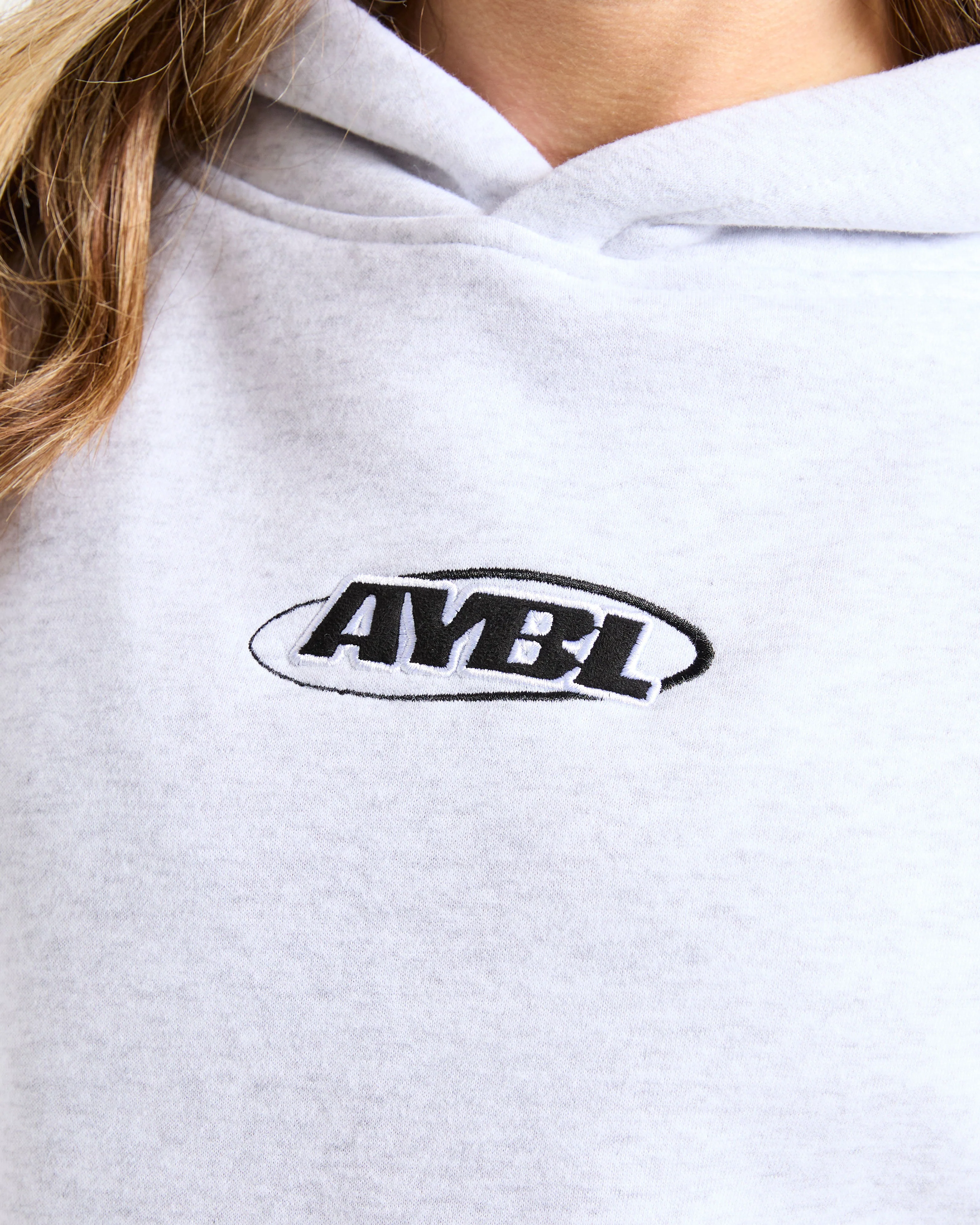 Sports Essentials Oversized Hoodie - Heather Grey/Black - Image 5