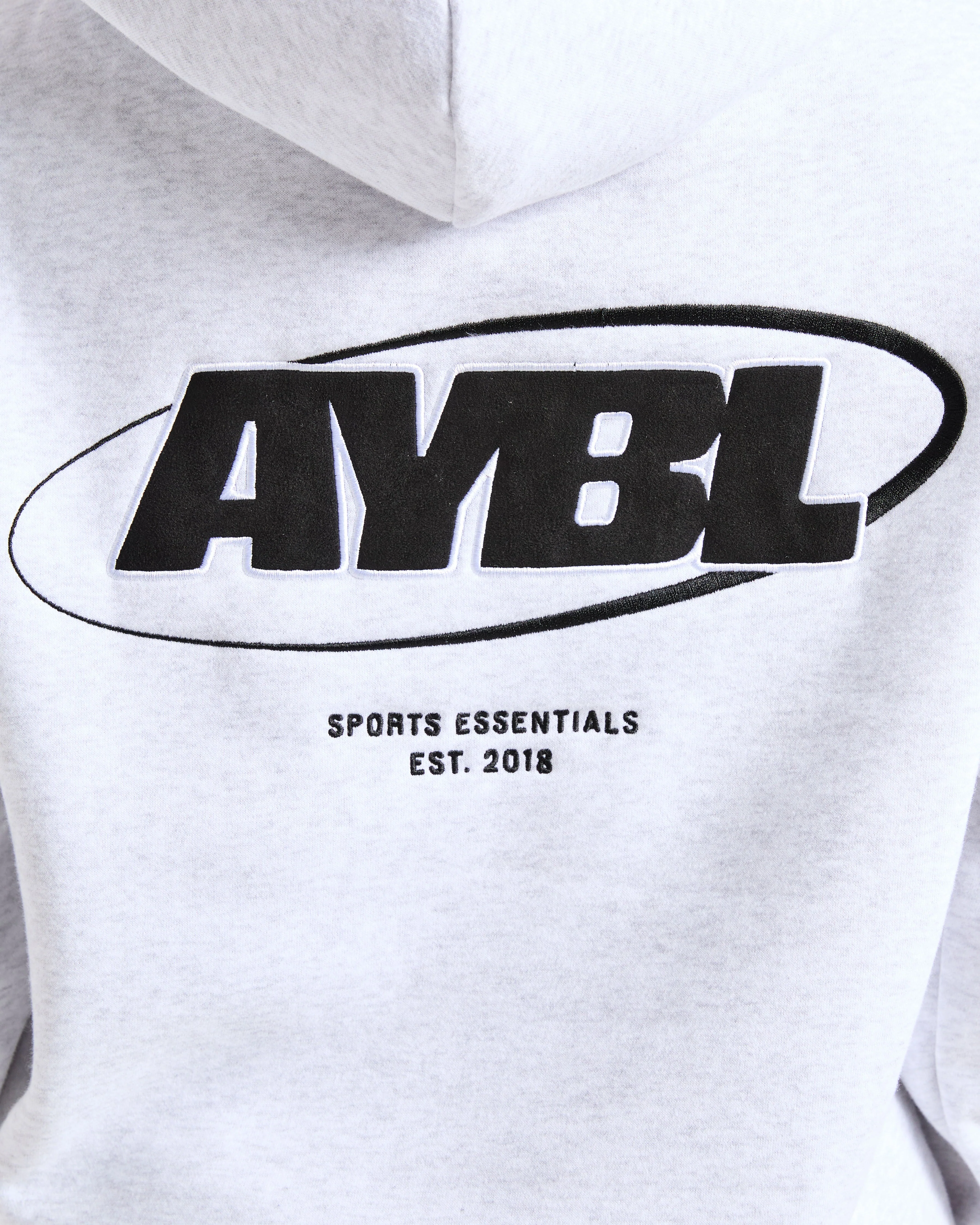 Sports Essentials Oversized Hoodie - Heather Grey/Black - Image 6