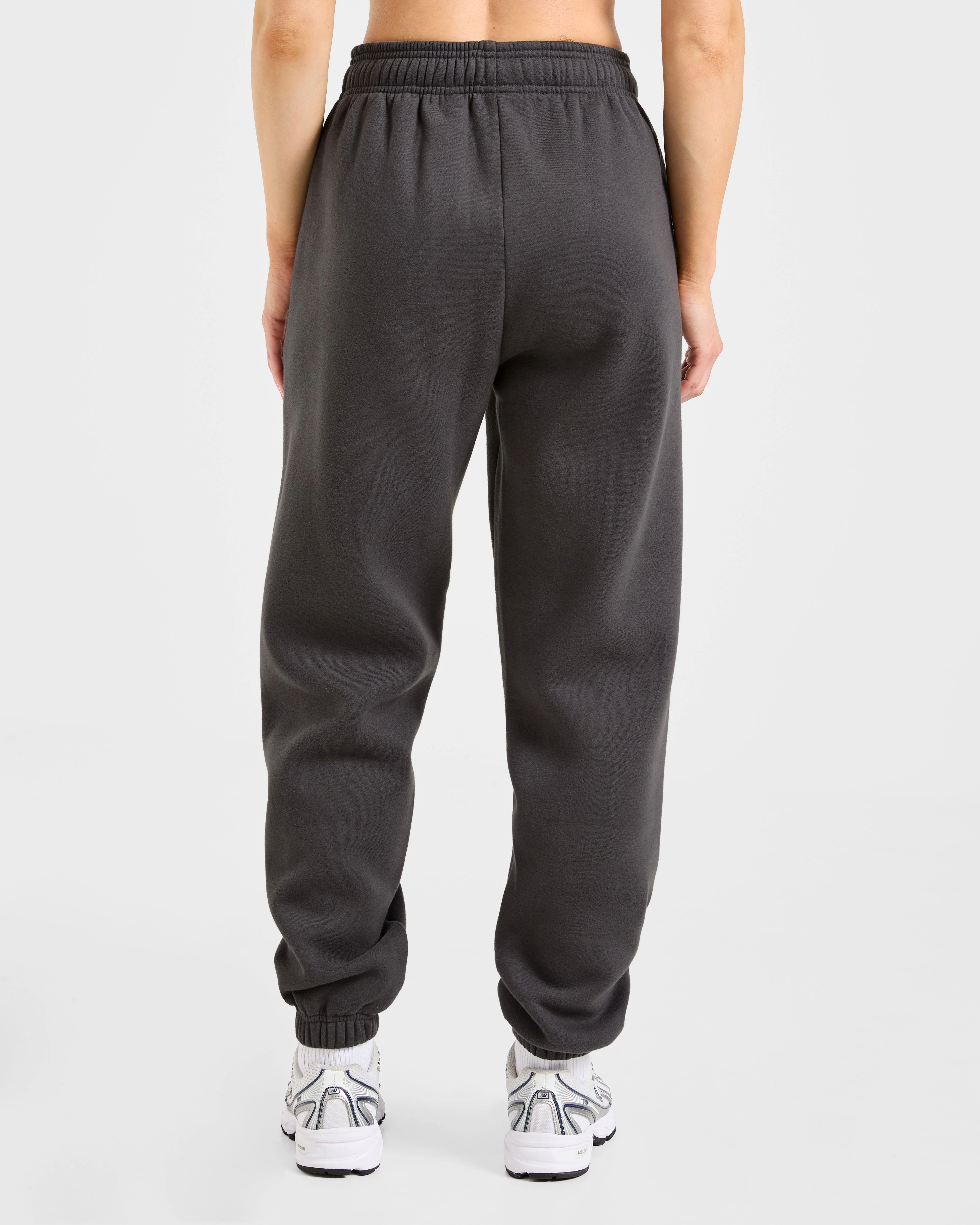 Sports Essentials Oversized Joggers - Charcoal/Pink - Image 2