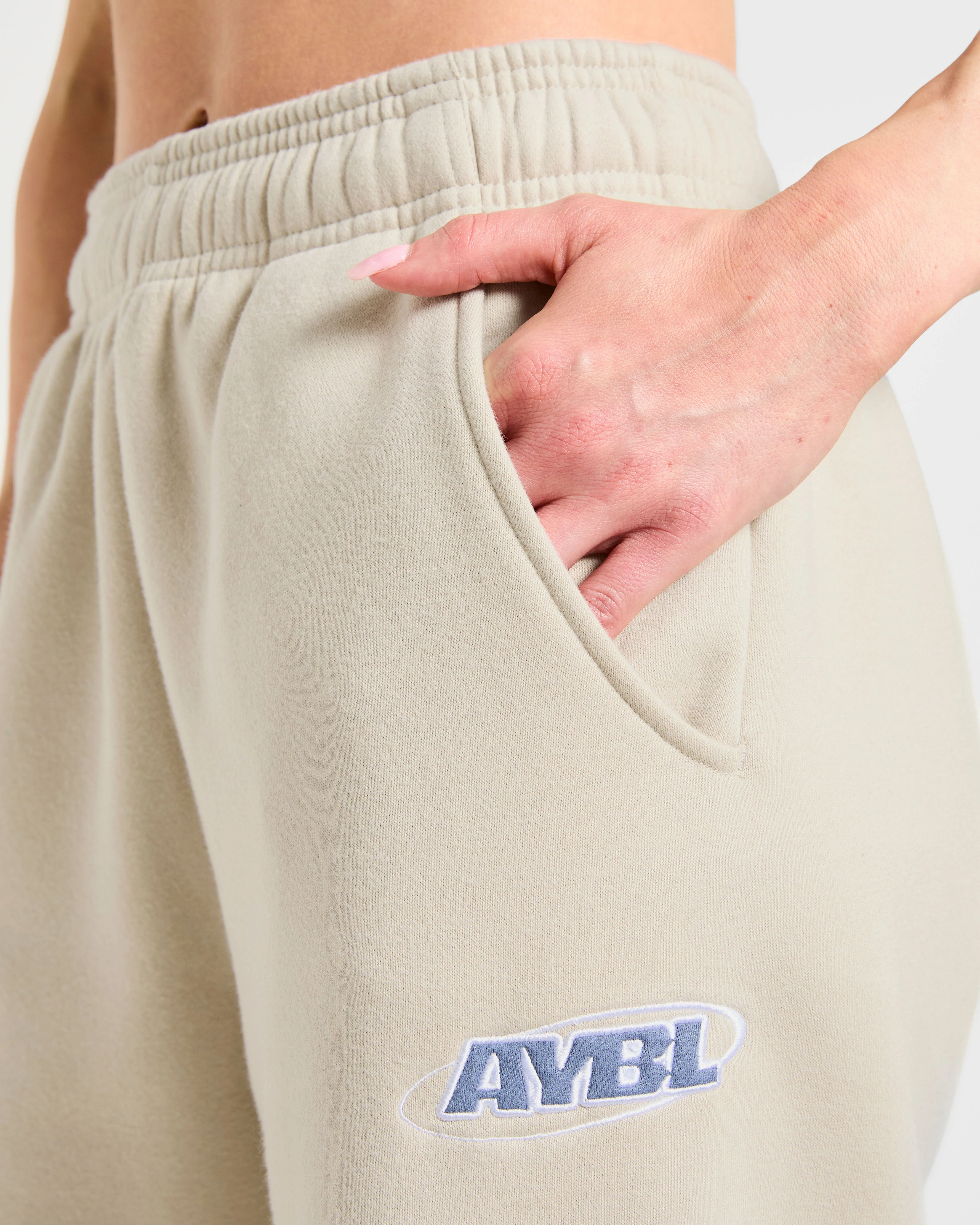 Sports Essentials Oversized Straight Leg Joggers - Sand - Image 5