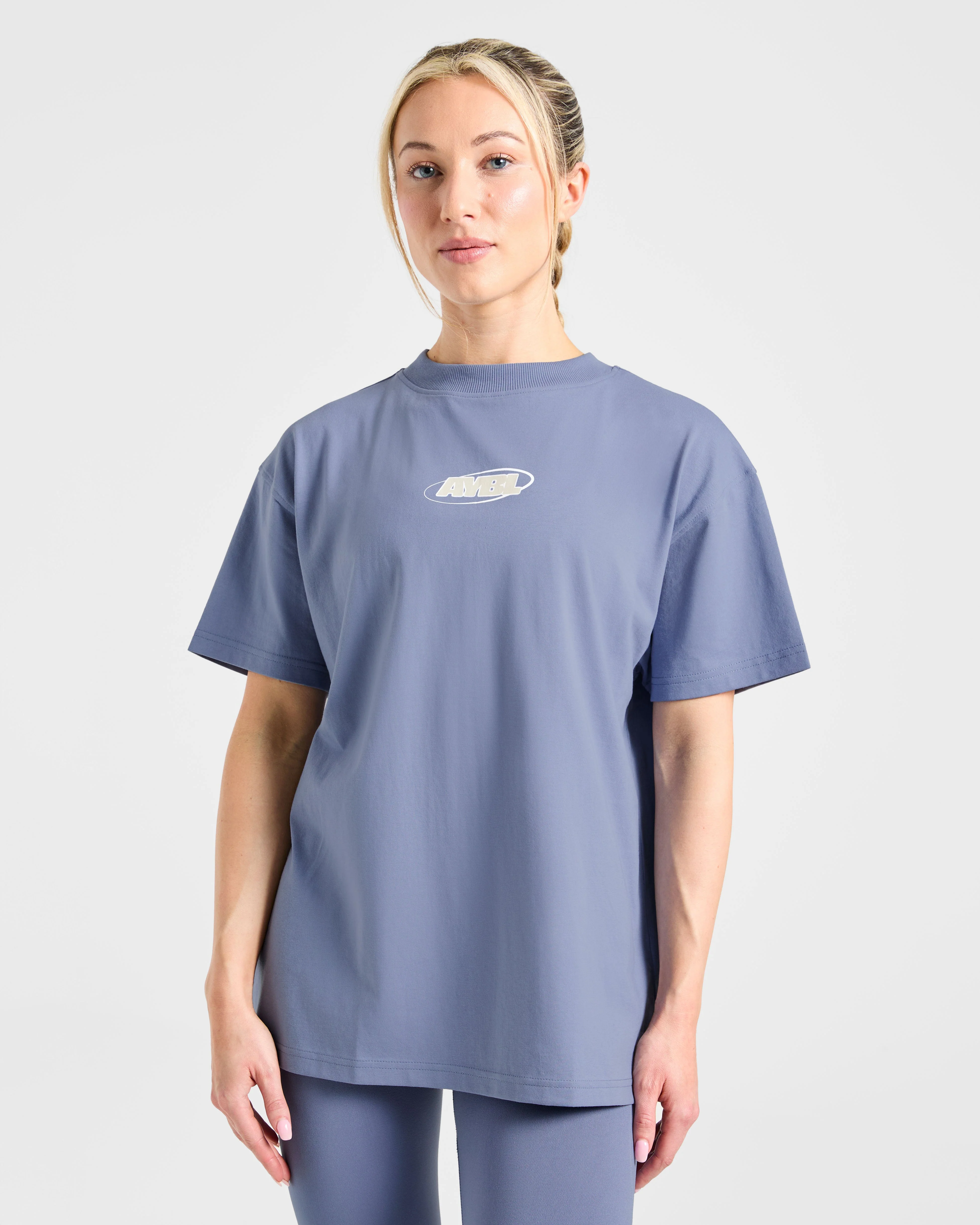 Sports Essentials Oversized T Shirt - Slate Blue - Image 2