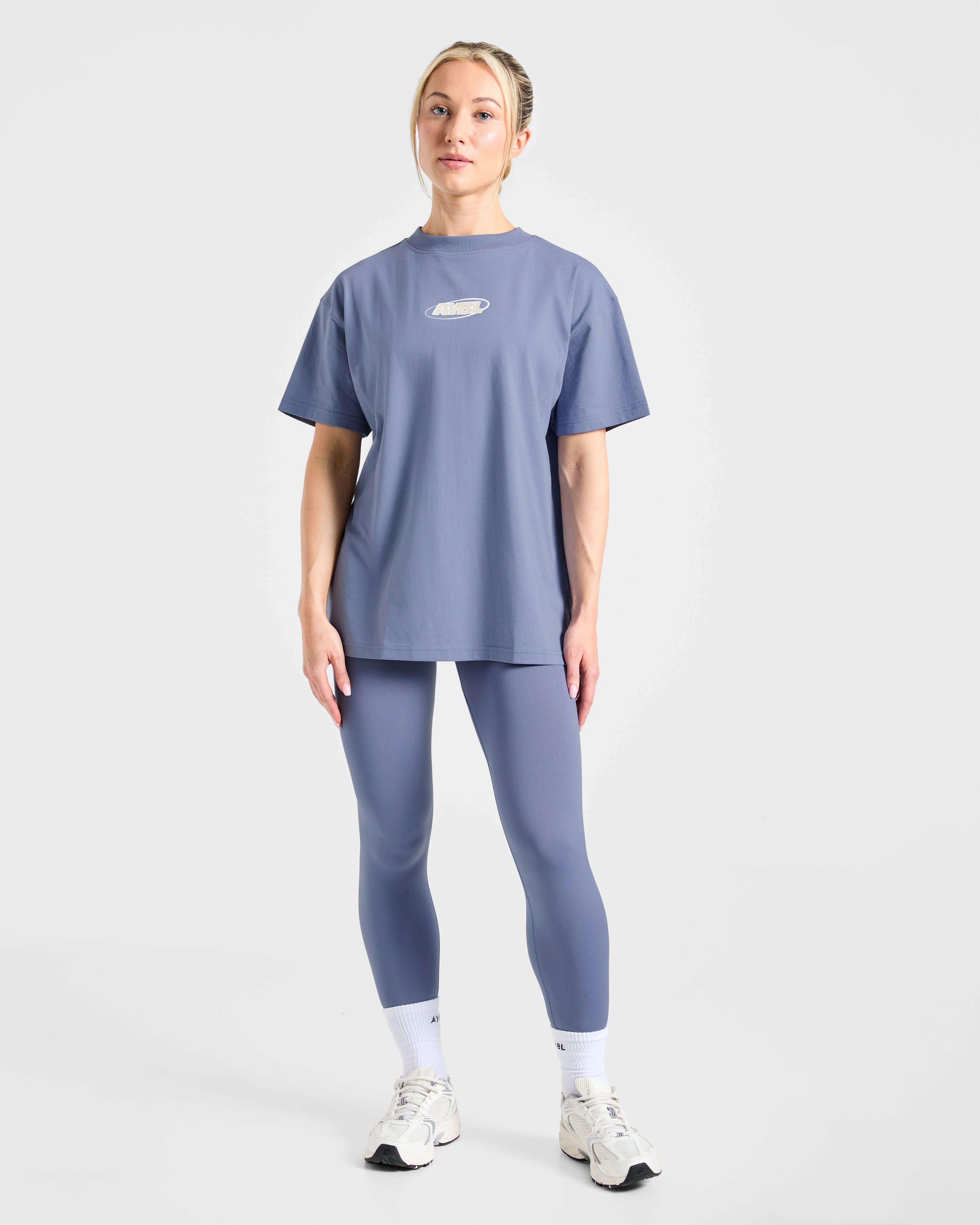 Sports Essentials Oversized T Shirt - Slate Blue - Image 3