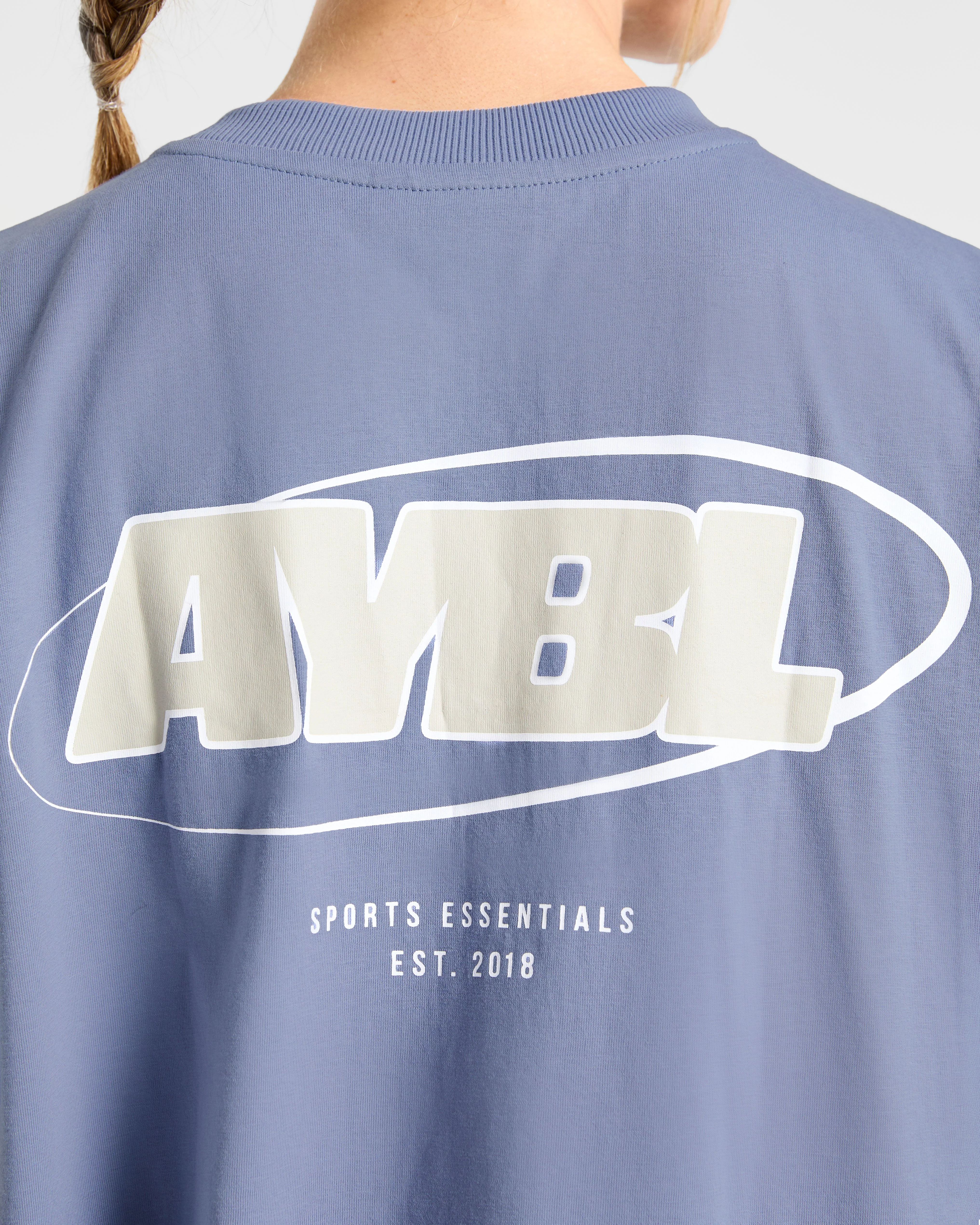 Sports Essentials Oversized T Shirt - Slate Blue - Image 6
