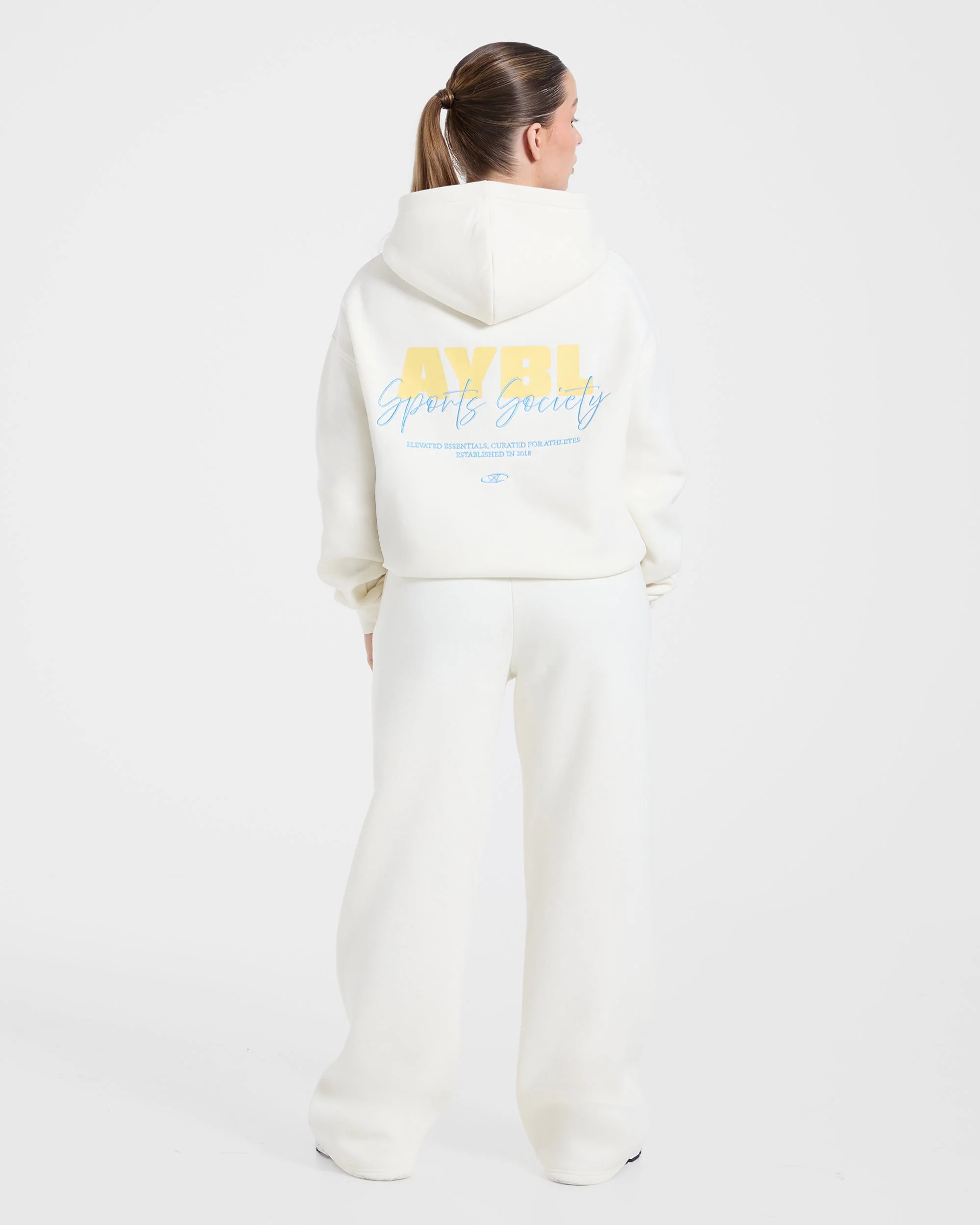 Sports Society Oversized Hoodie - Off White - Image 4