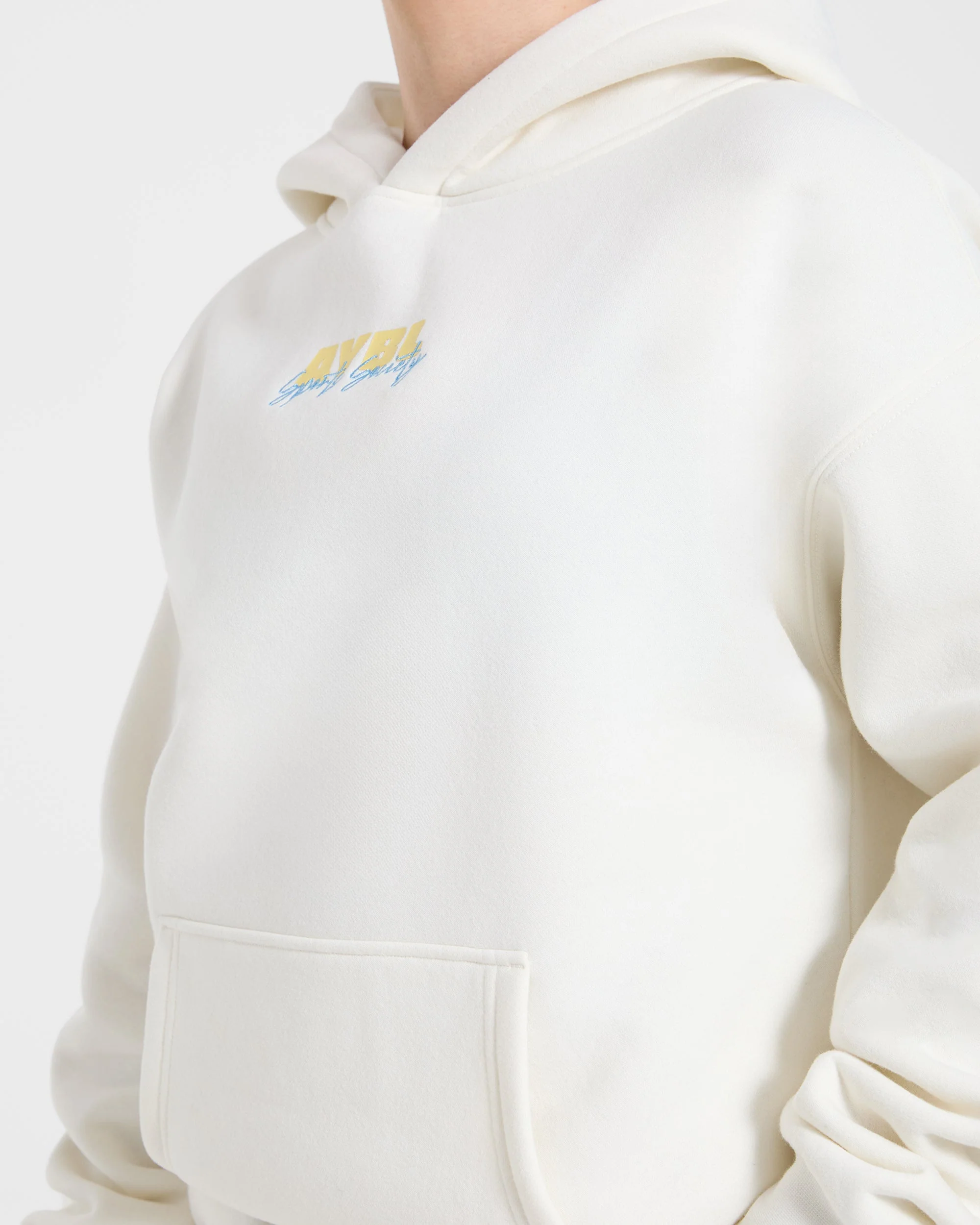 Sports Society Oversized Hoodie - Off White - Image 5