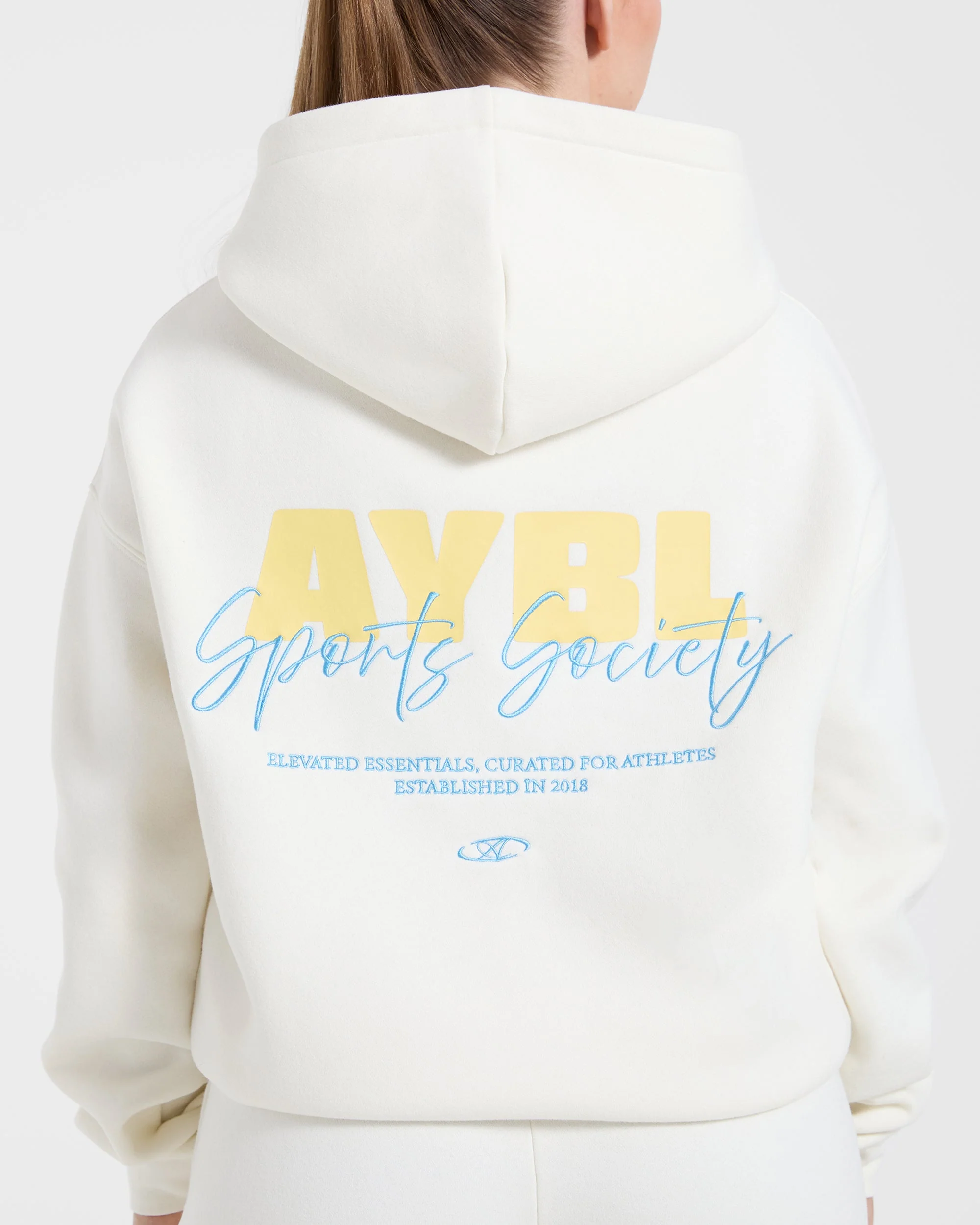 Sports Society Oversized Hoodie - Off White - Image 6