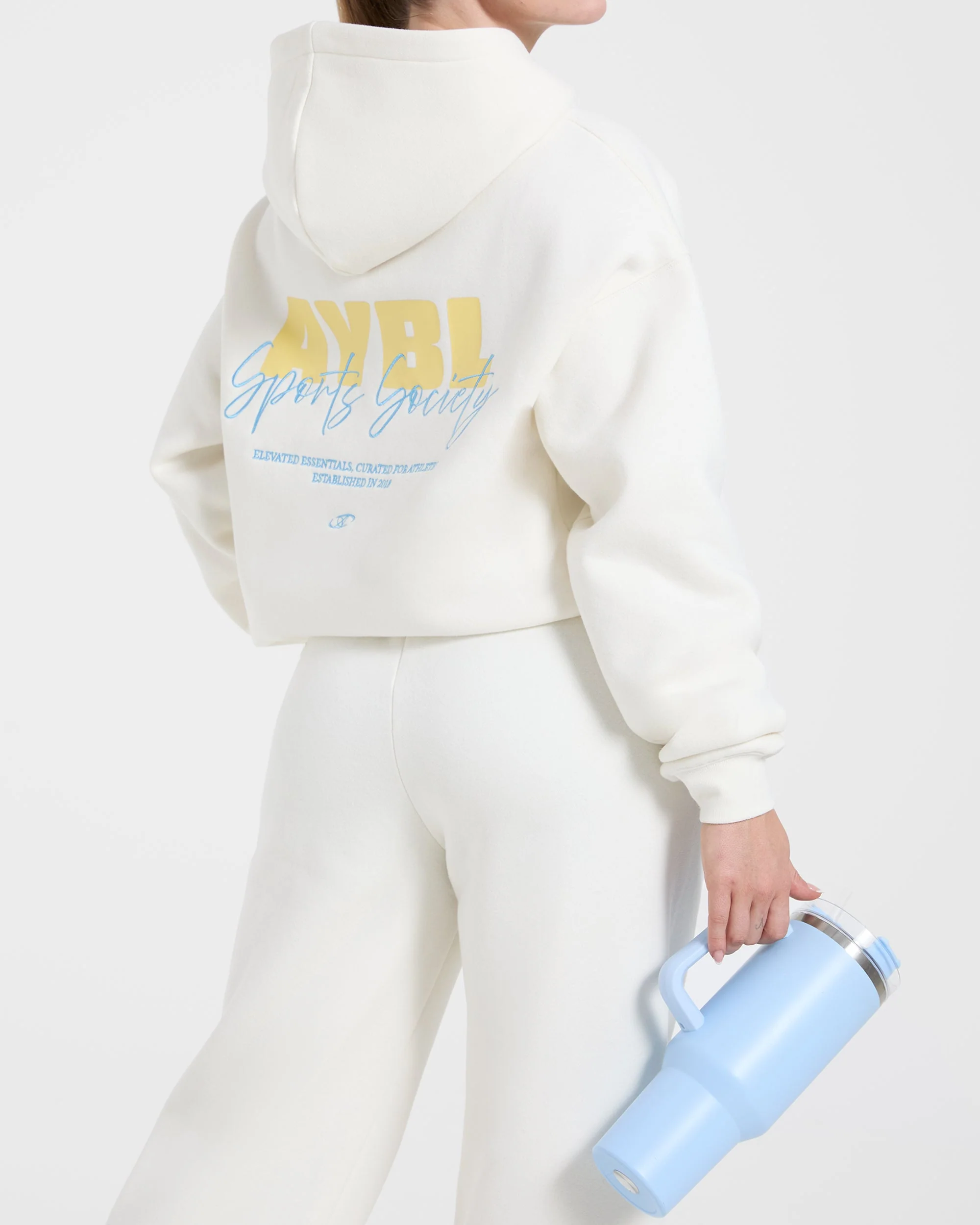 Sports Society Oversized Hoodie - Off White - Image 8