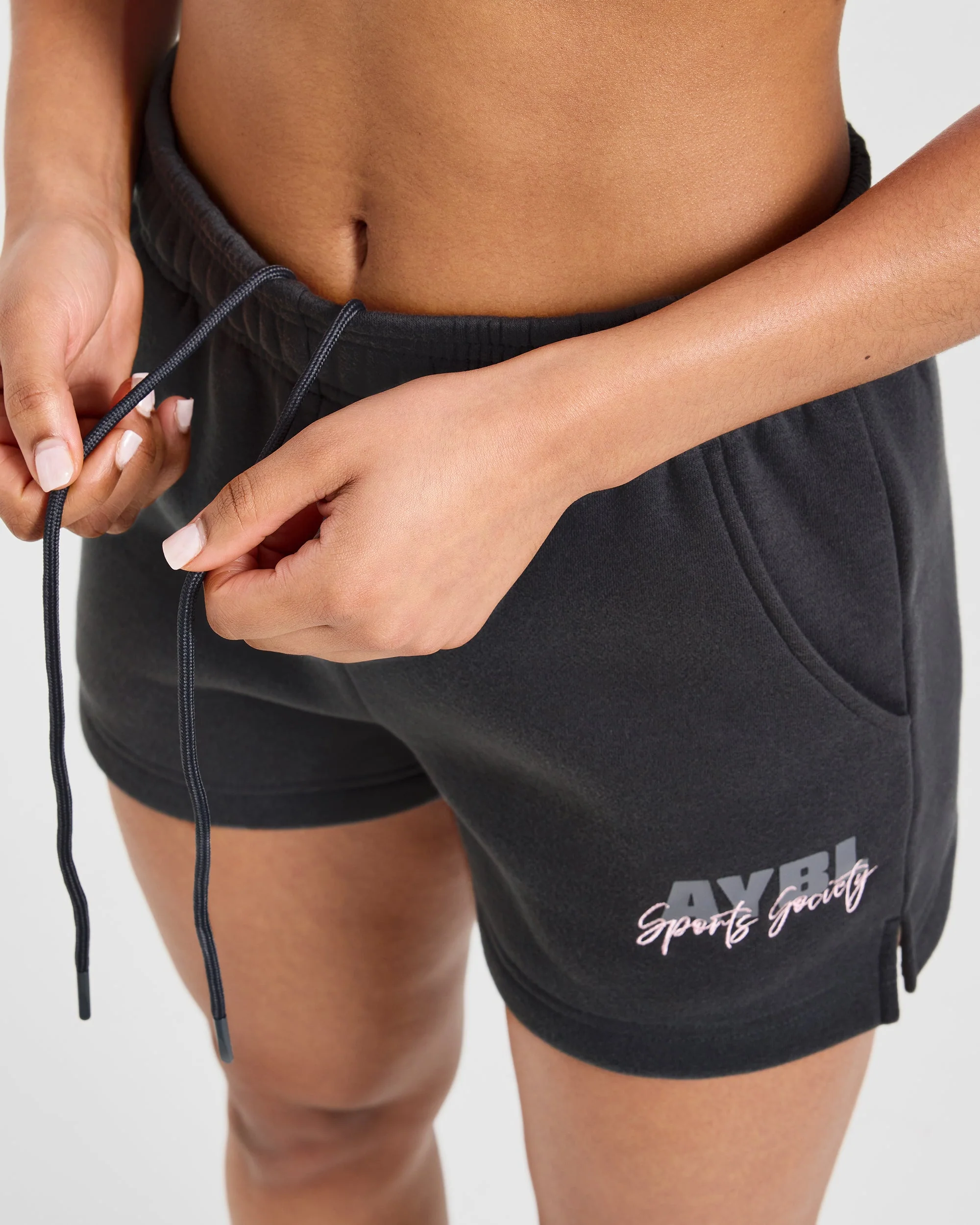 Sports Society Oversized Shorts - Charcoal - Image 5