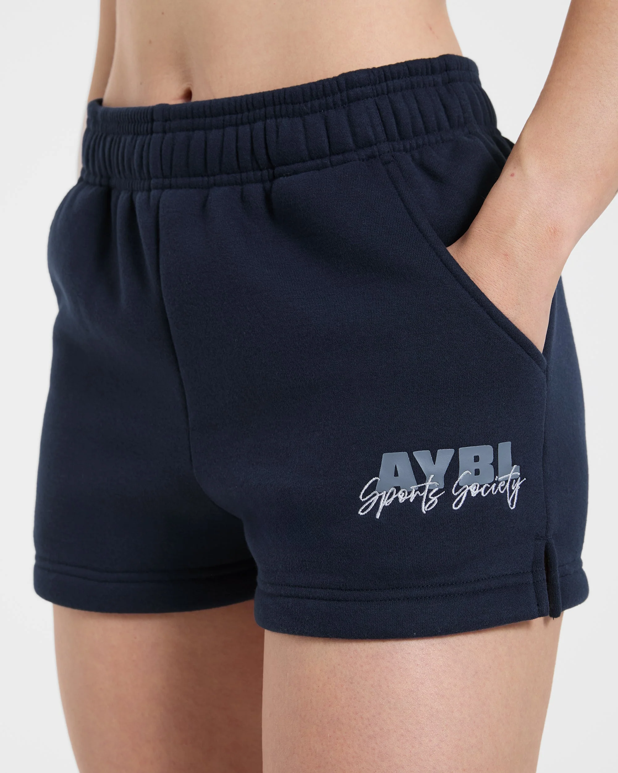Sports Society Oversized Shorts - Navy - Image 5