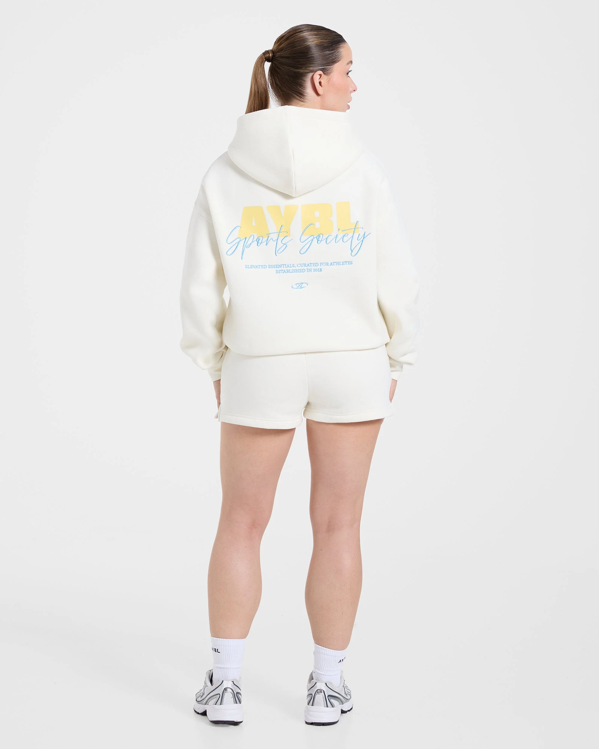 Sports Society Oversized Shorts - Off White - Image 4