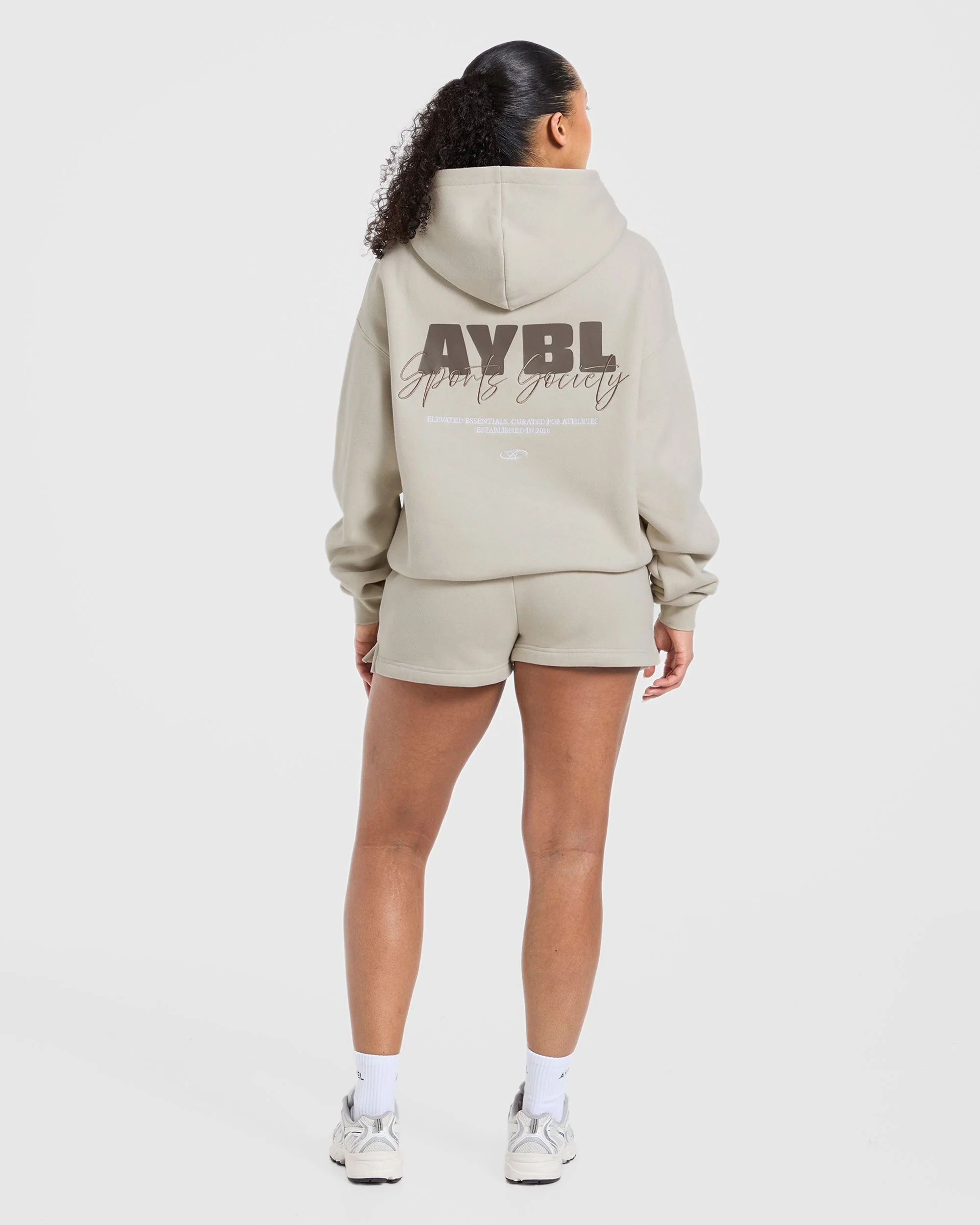 Sports Society Oversized Shorts - Sand - Image 4