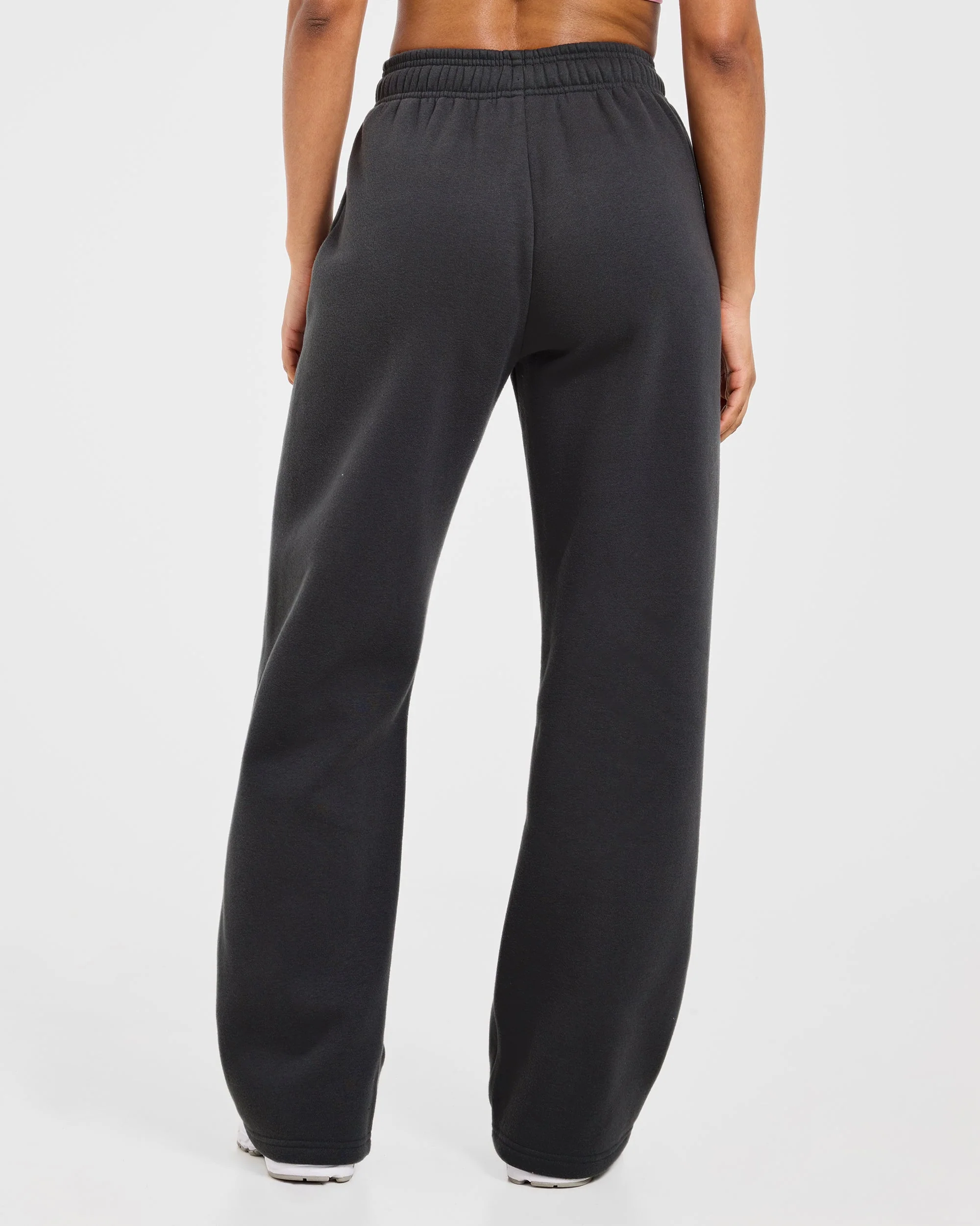 Sports Society Oversized Straight Leg Joggers - Charcoal - Image 2