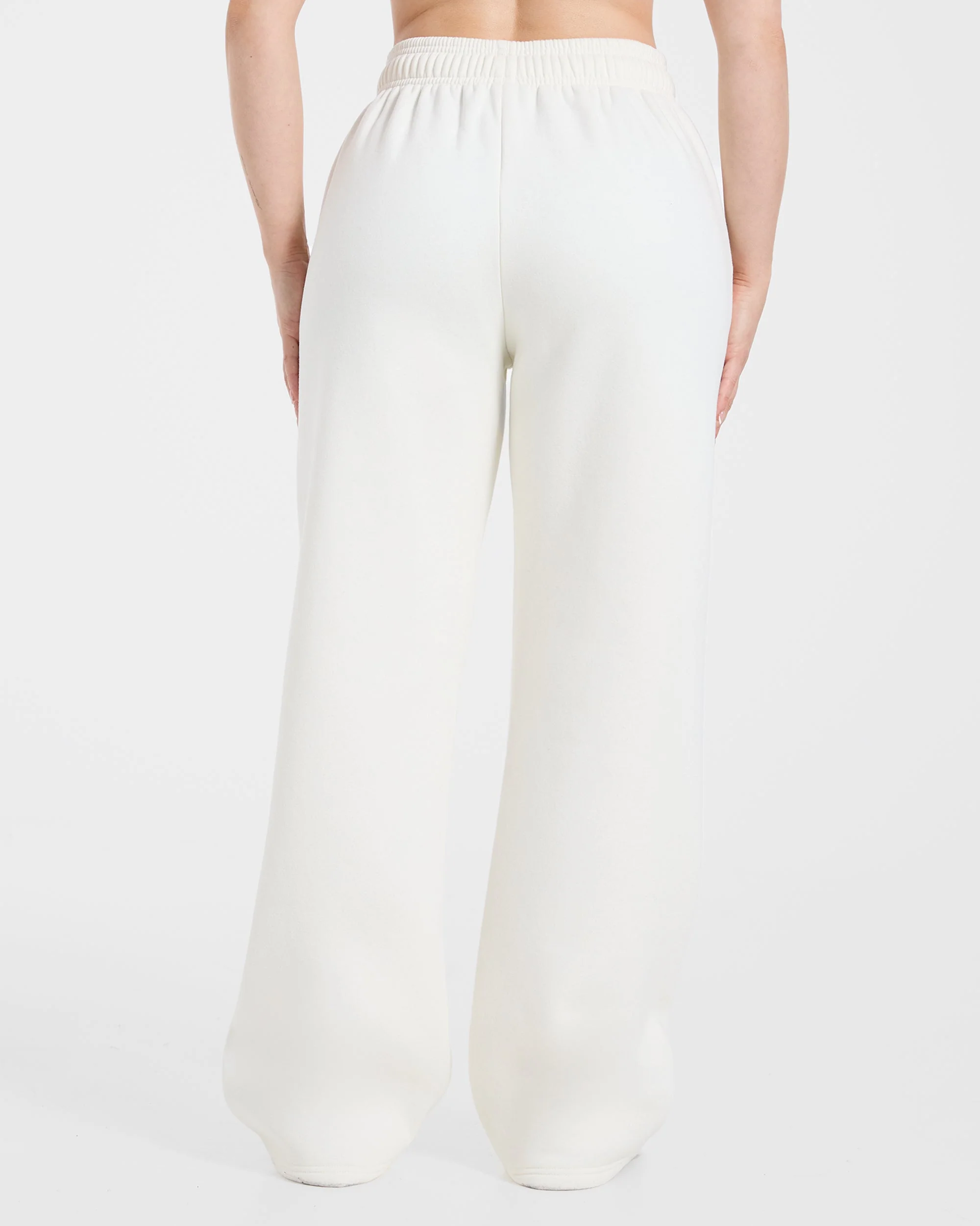 Sports Society Oversized Straight Leg Joggers - Off White - Image 2
