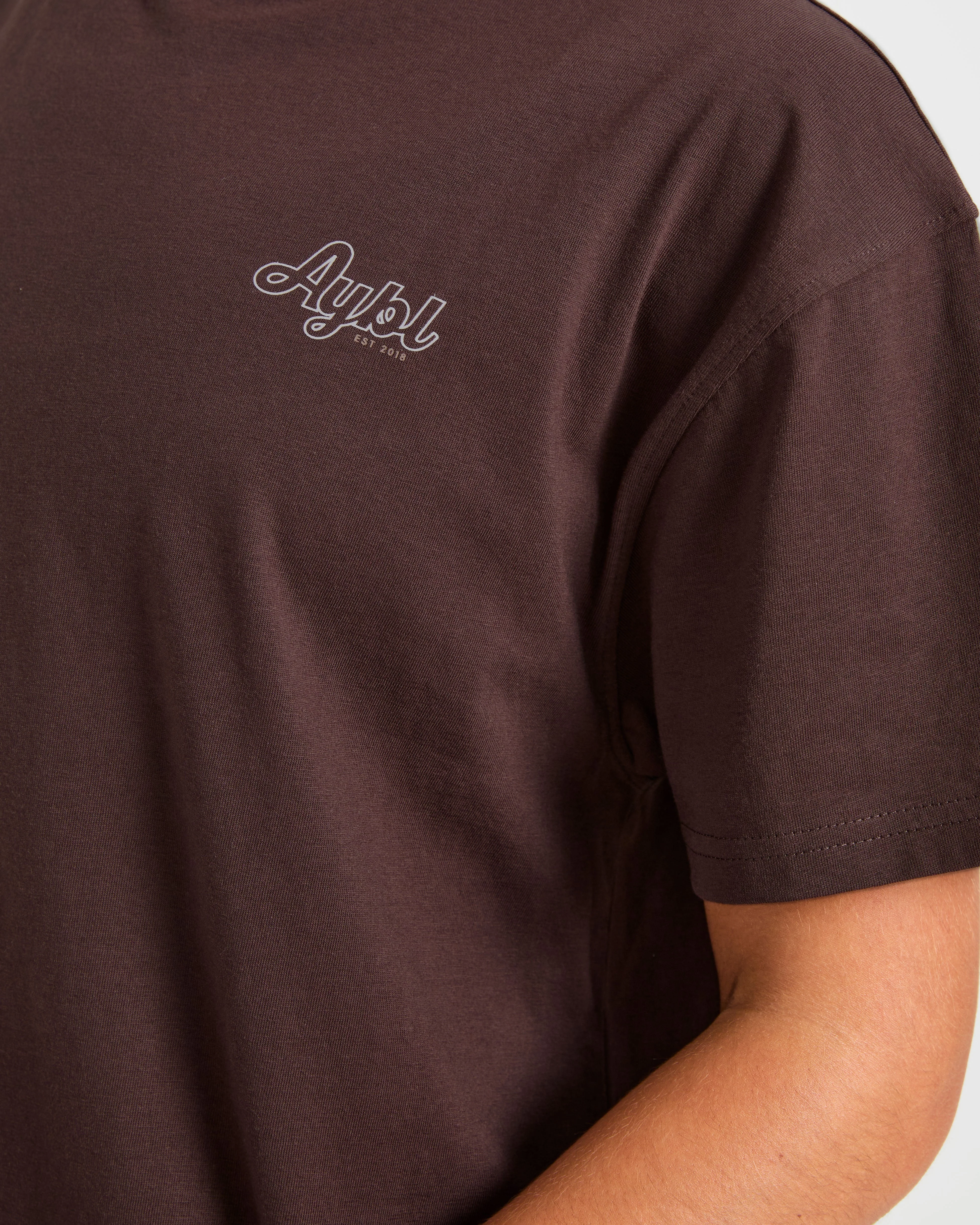 Sports Wellness Oversized T Shirt - Brown - Image 6