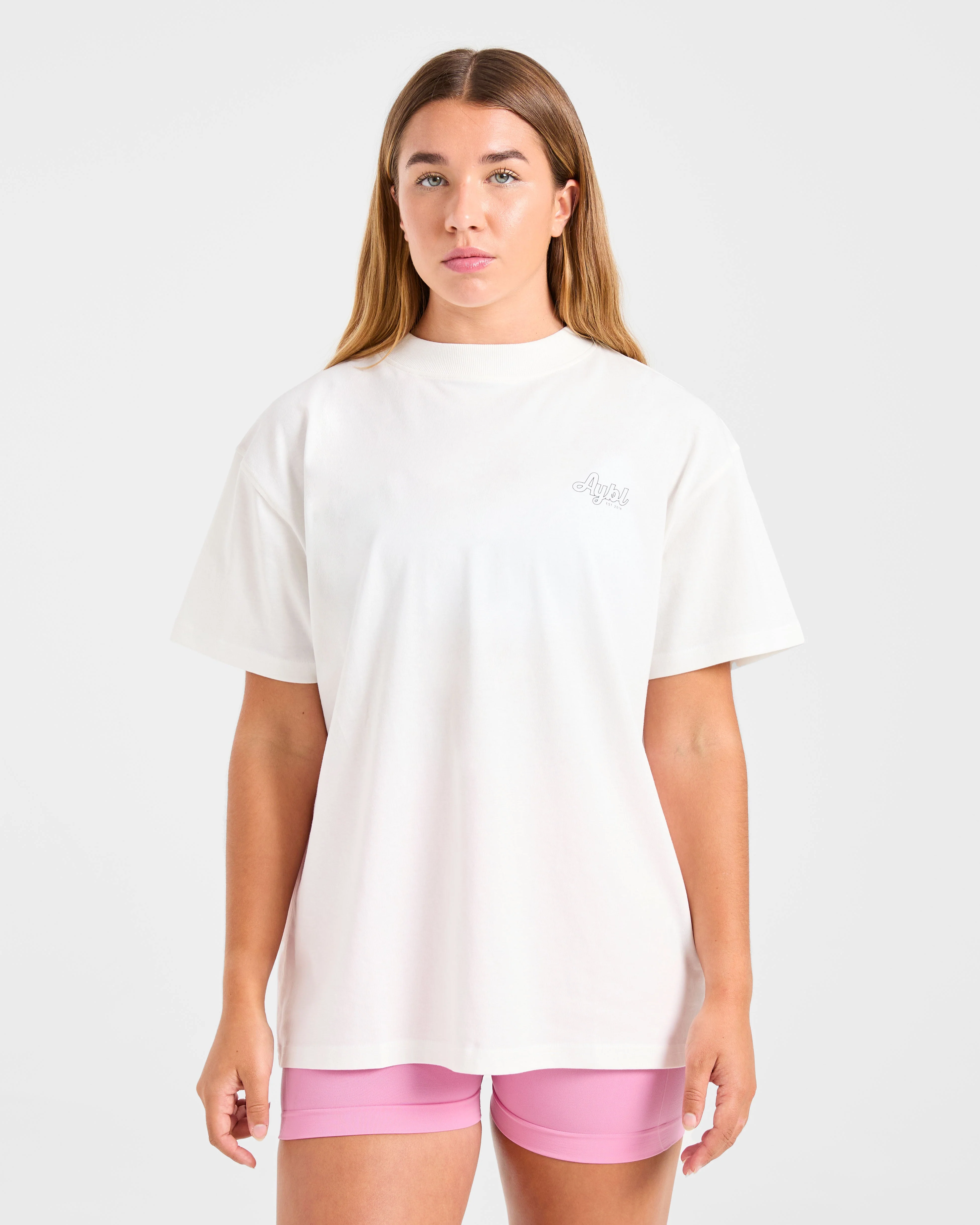 Sports Wellness Oversized T Shirt - Off White - Image 2