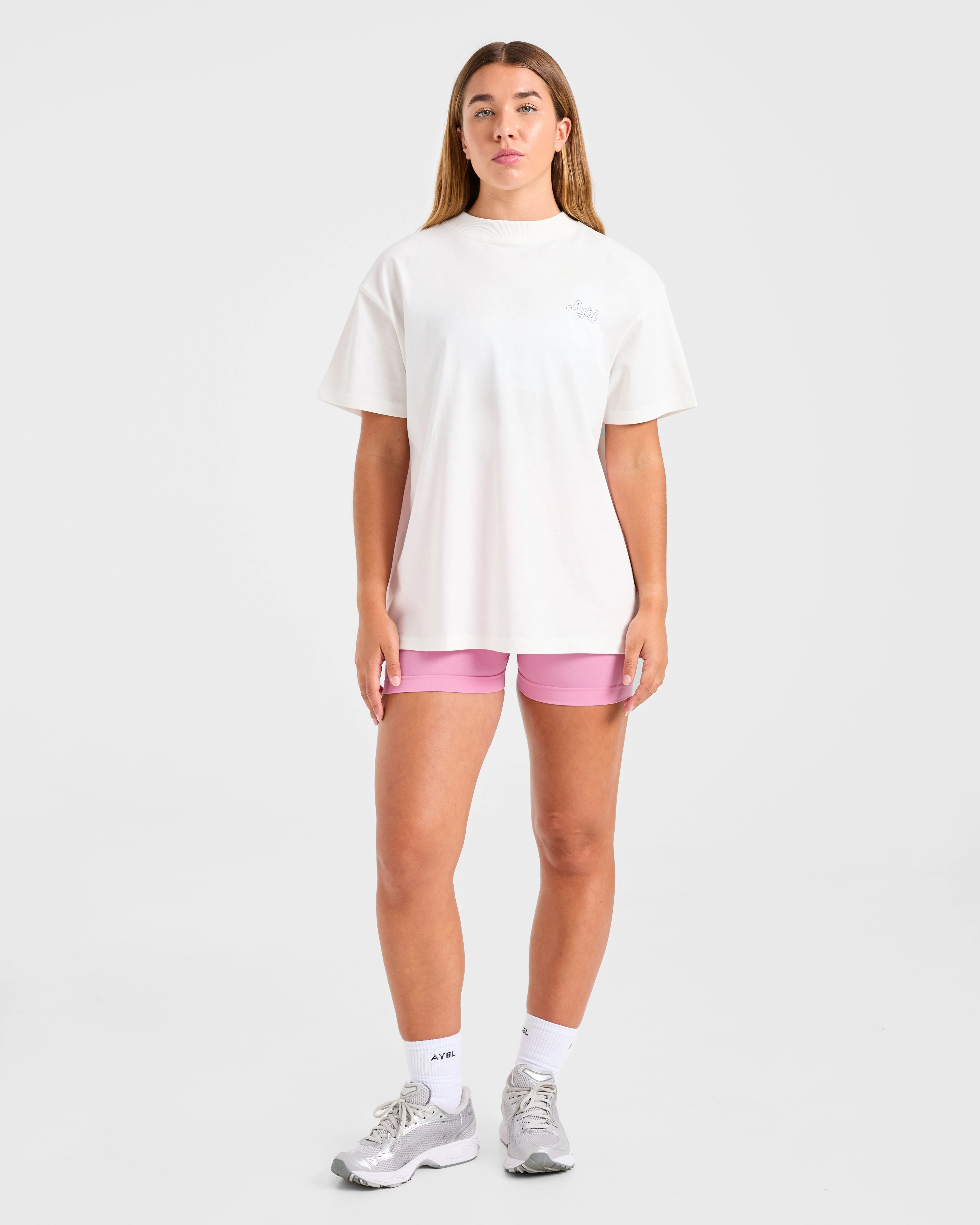 Sports Wellness Oversized T Shirt - Off White - Image 3