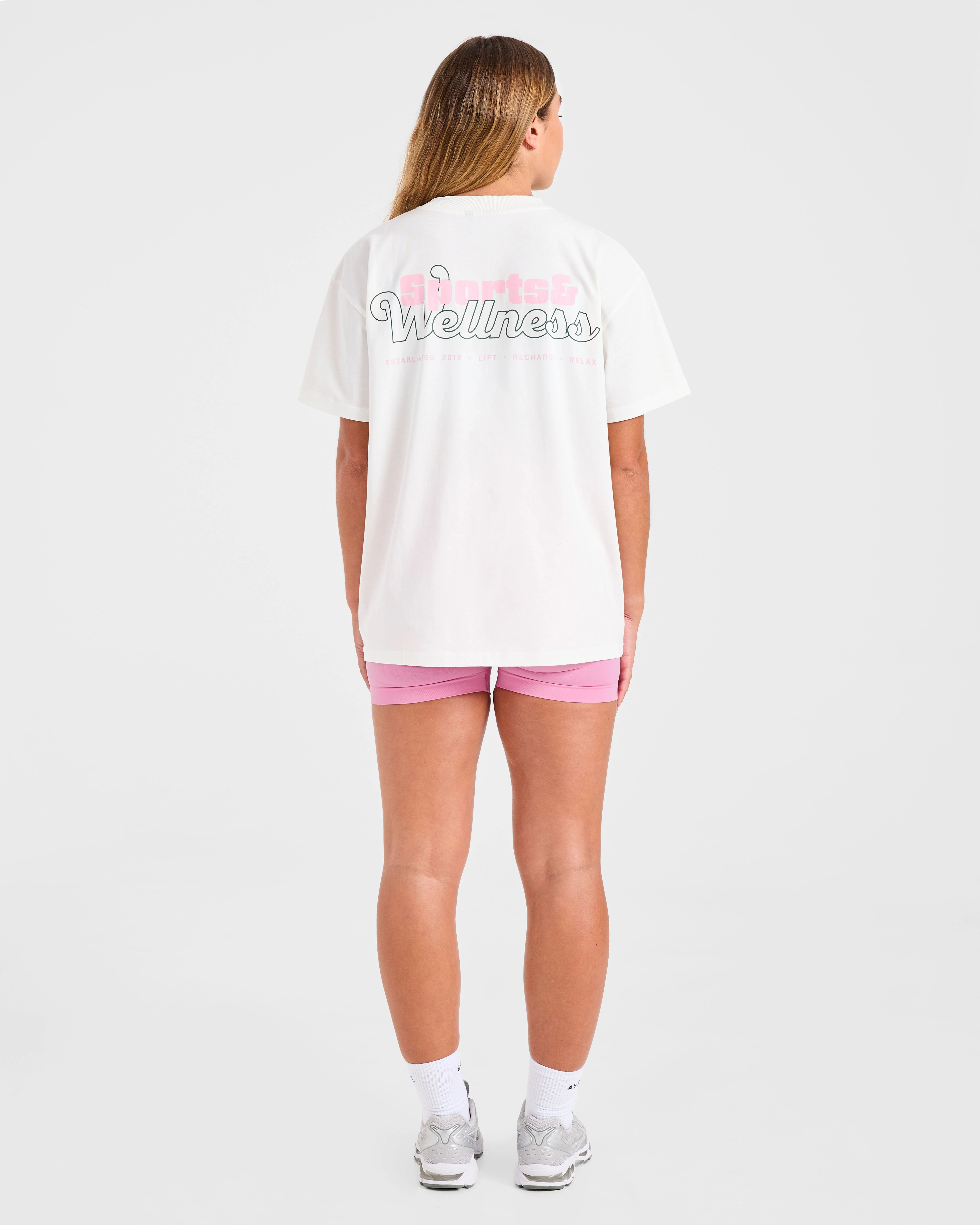 Sports Wellness Oversized T Shirt - Off White - Image 4