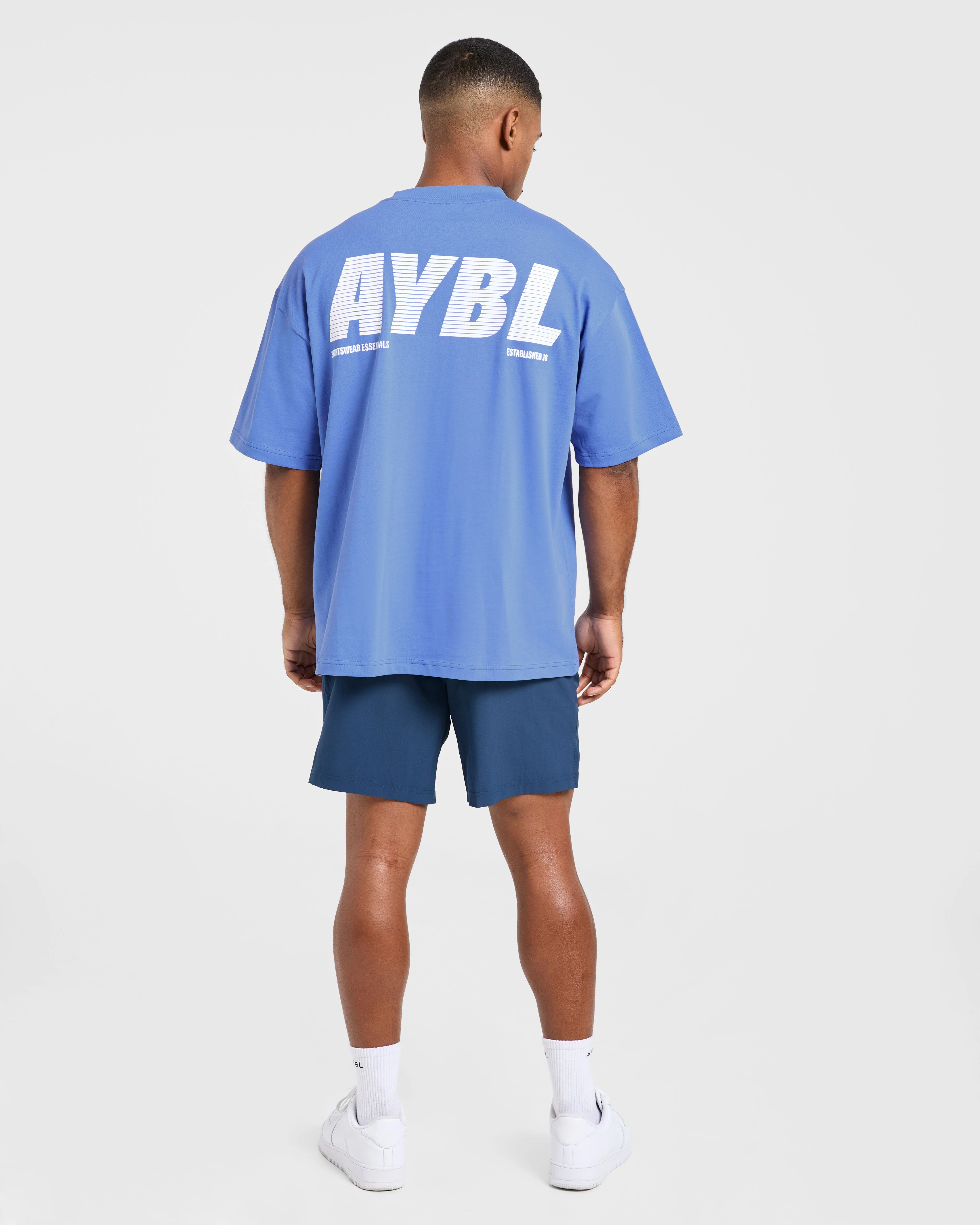 Sportswear Essentials Oversized T Shirt - Indigo Blue - Image 4