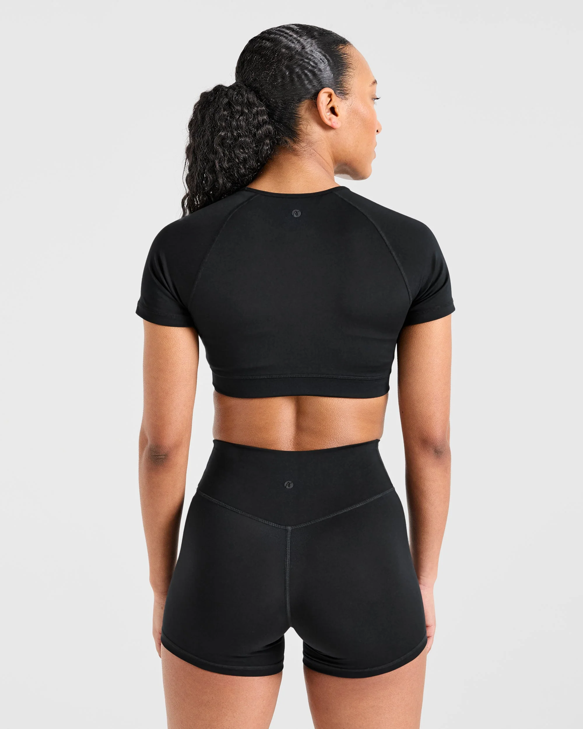 Staple Crop Top - Black - Image 2