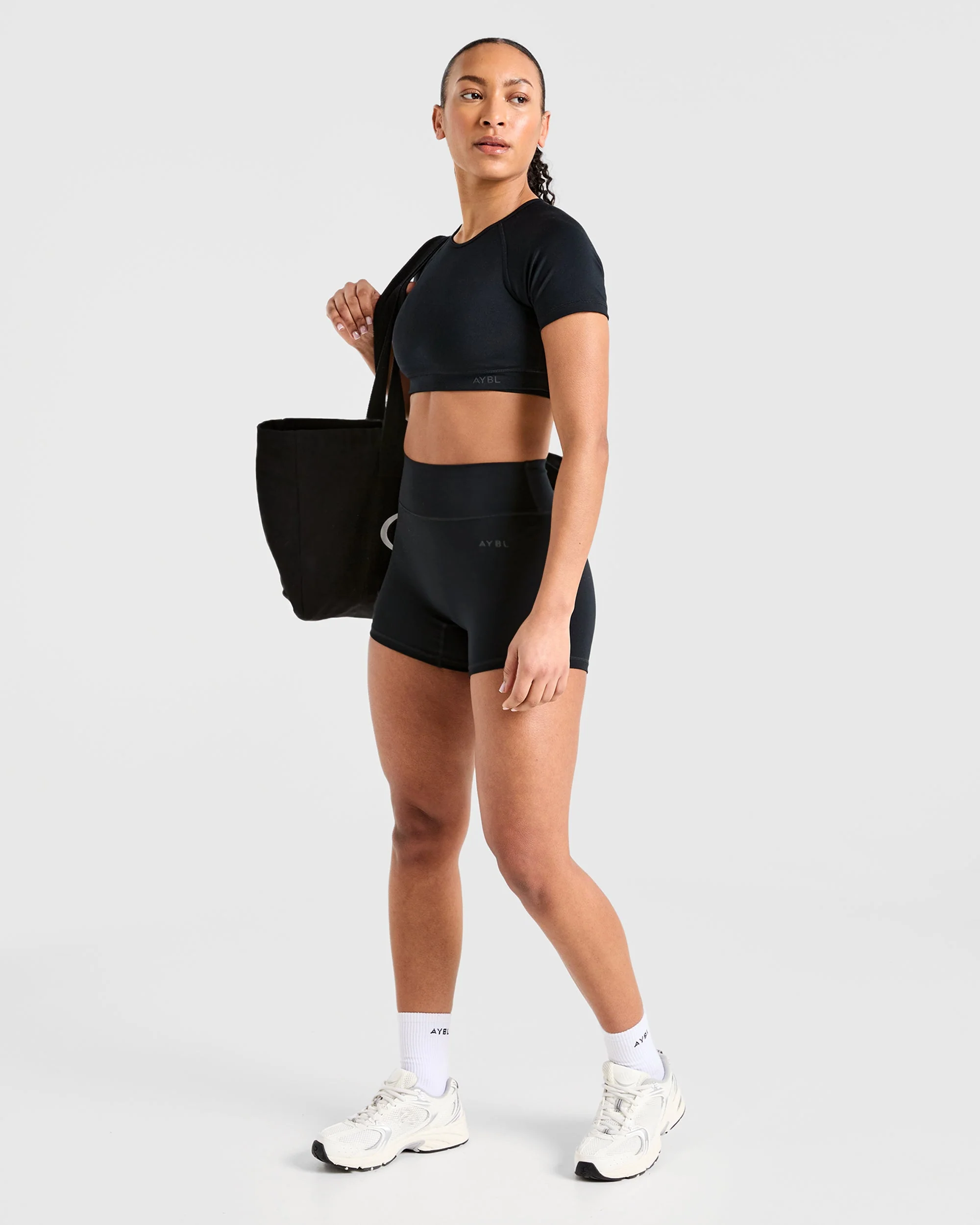 Staple Crop Top - Black - Image 8