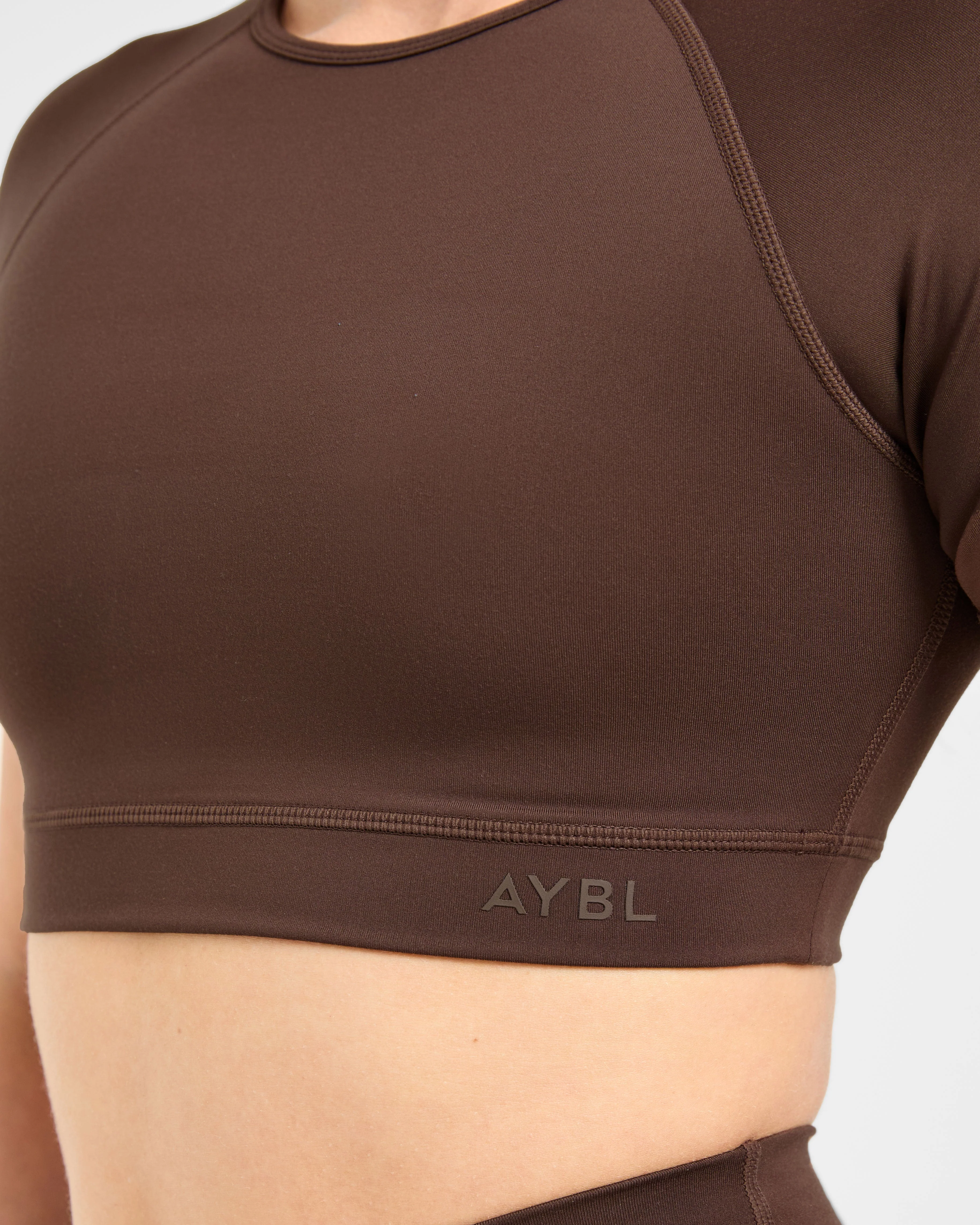 Staple Crop Top - Brown - Image 5