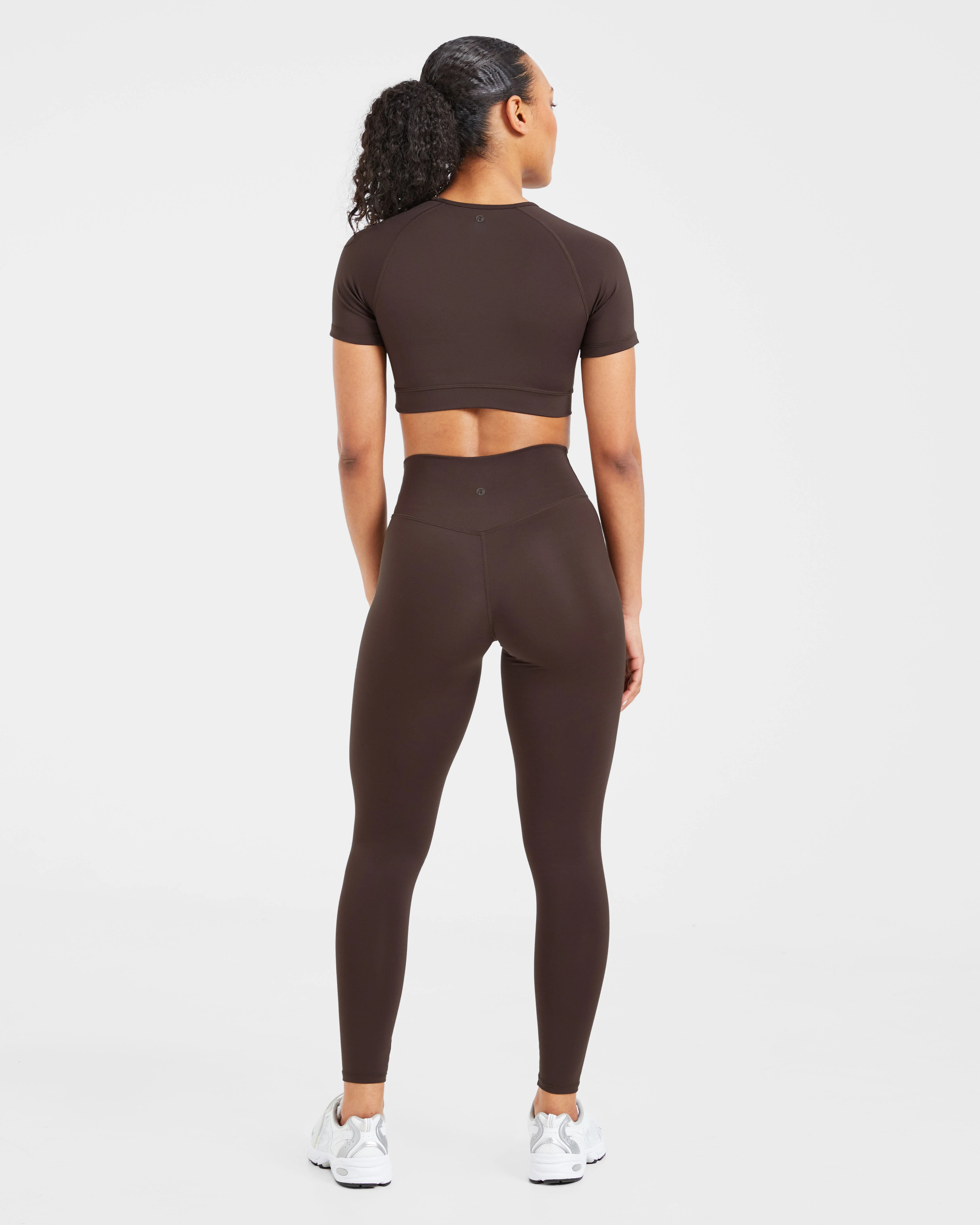 Staple Crop Top - Coffee Brown - Image 3