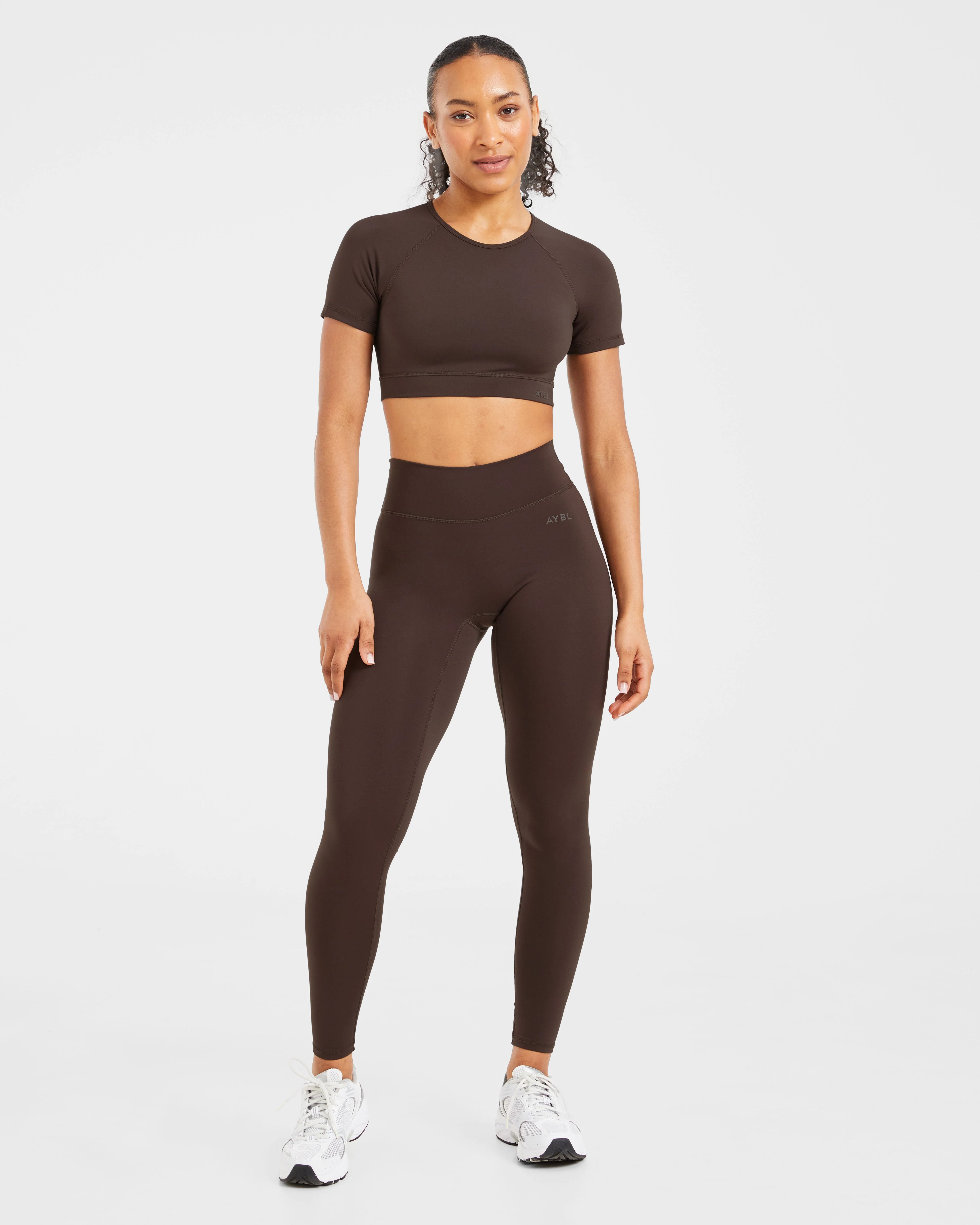 Staple Crop Top - Coffee Brown - Image 4