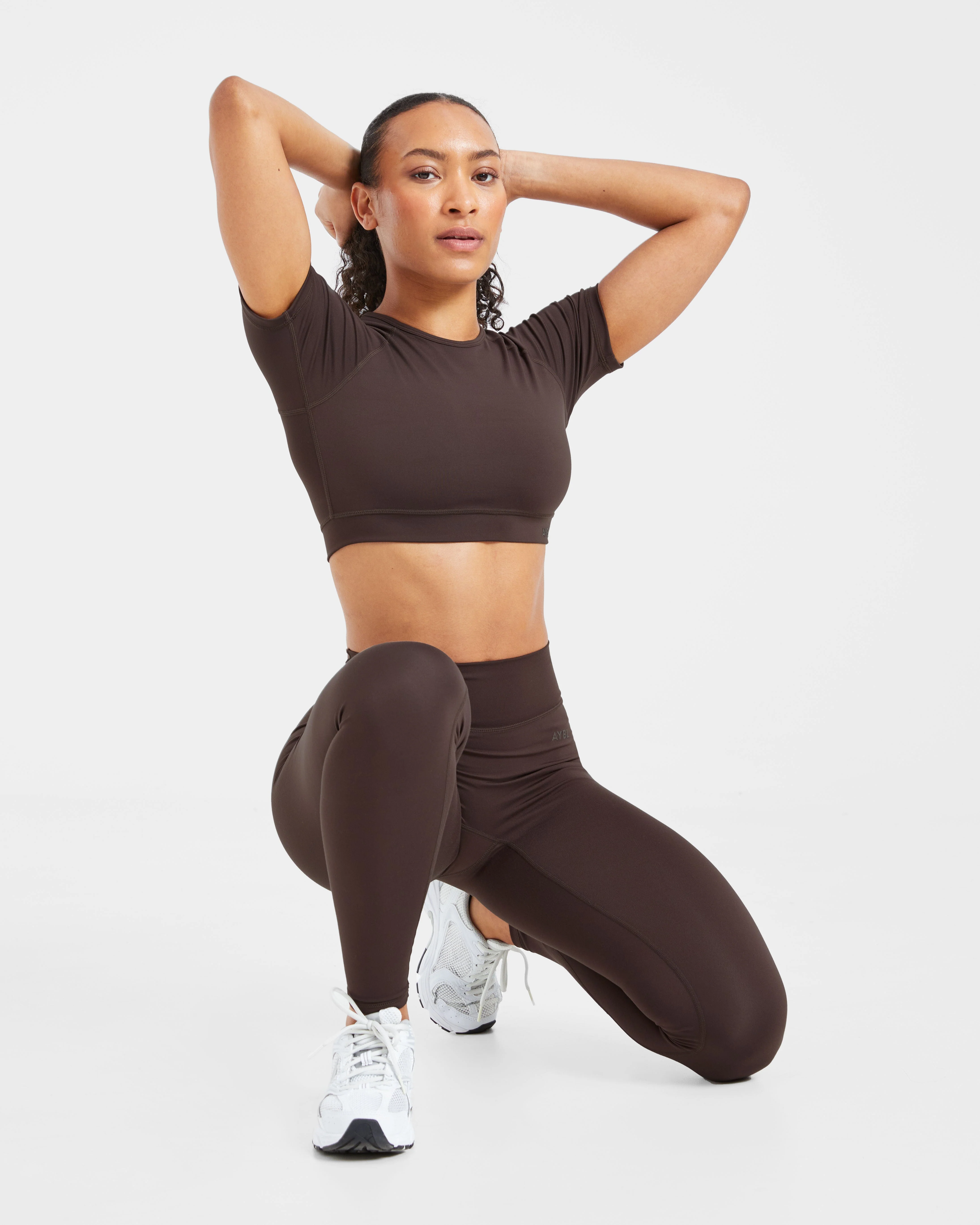 Staple Crop Top - Coffee Brown - Image 8