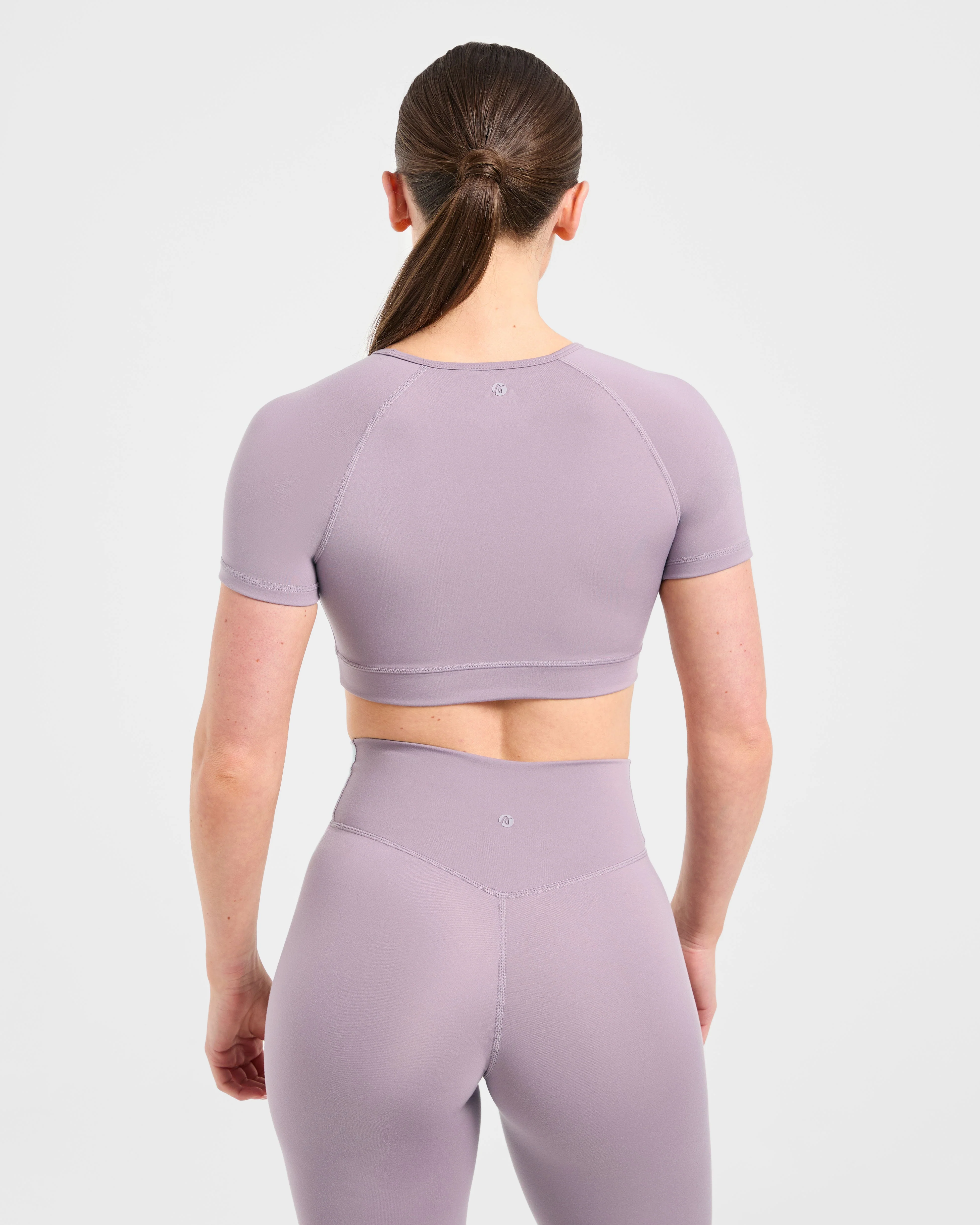 Staple Crop Top - Mauve Purple - Image 2
