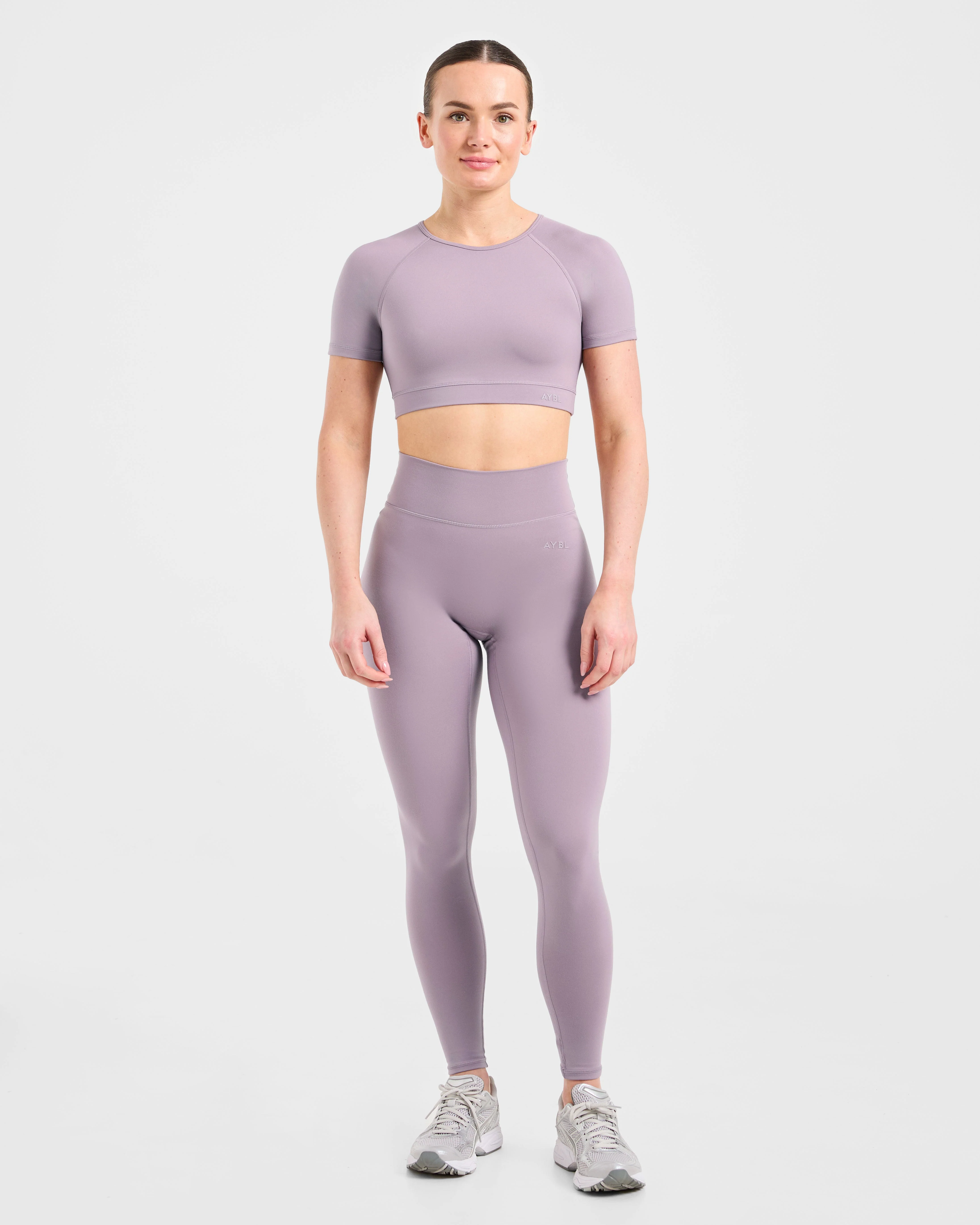 Staple Crop Top - Mauve Purple - Image 3