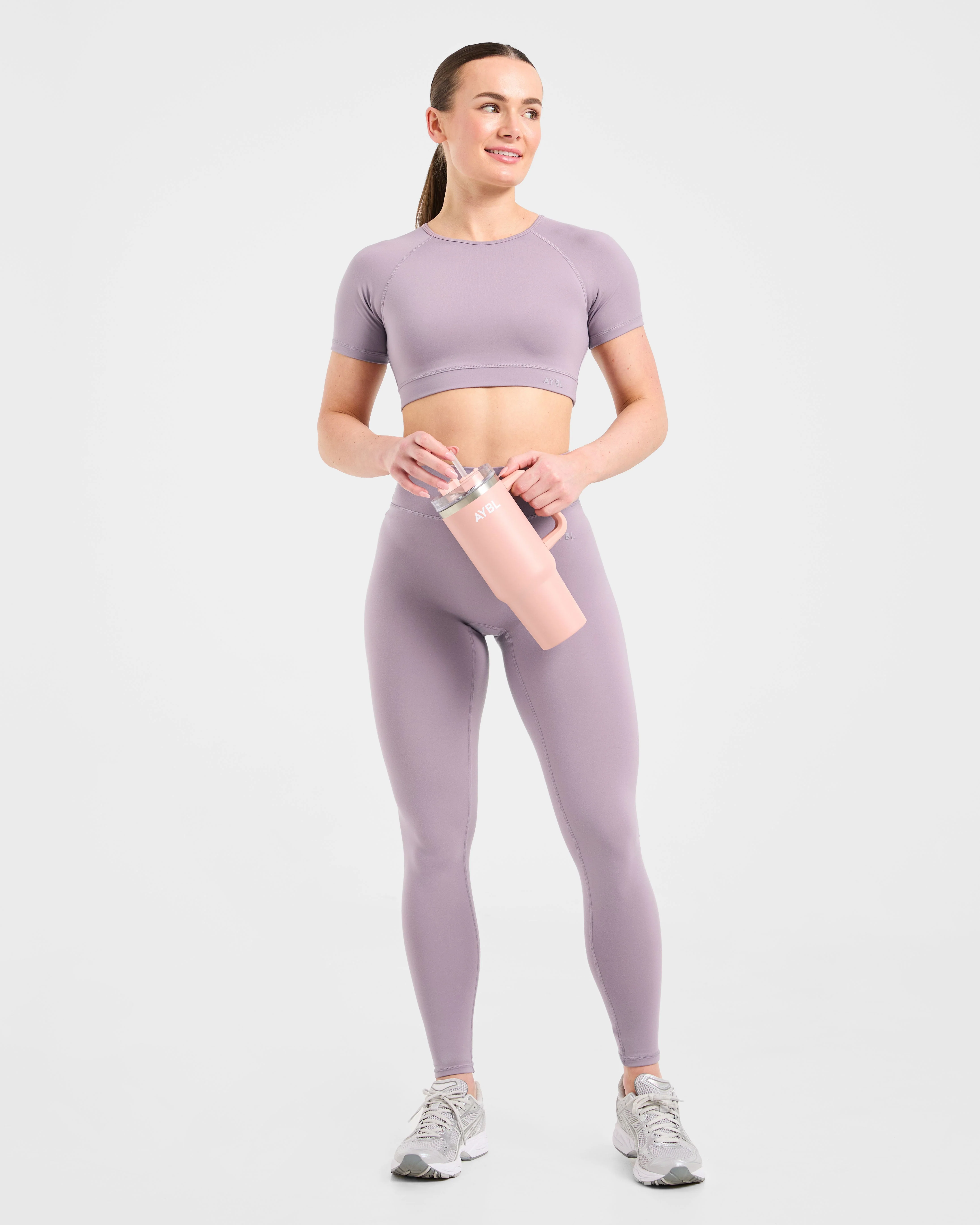 Staple Crop Top - Mauve Purple - Image 7