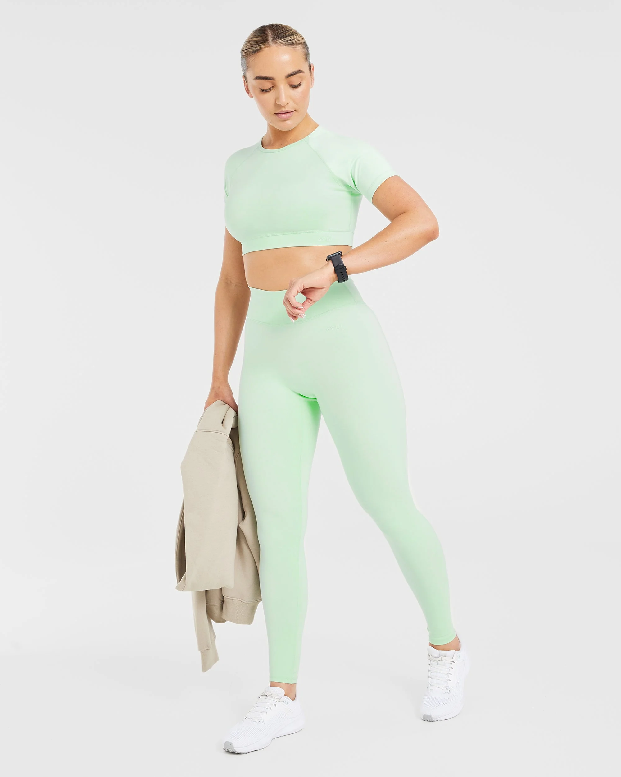 Staple Crop Top - Mint Green - Image 7