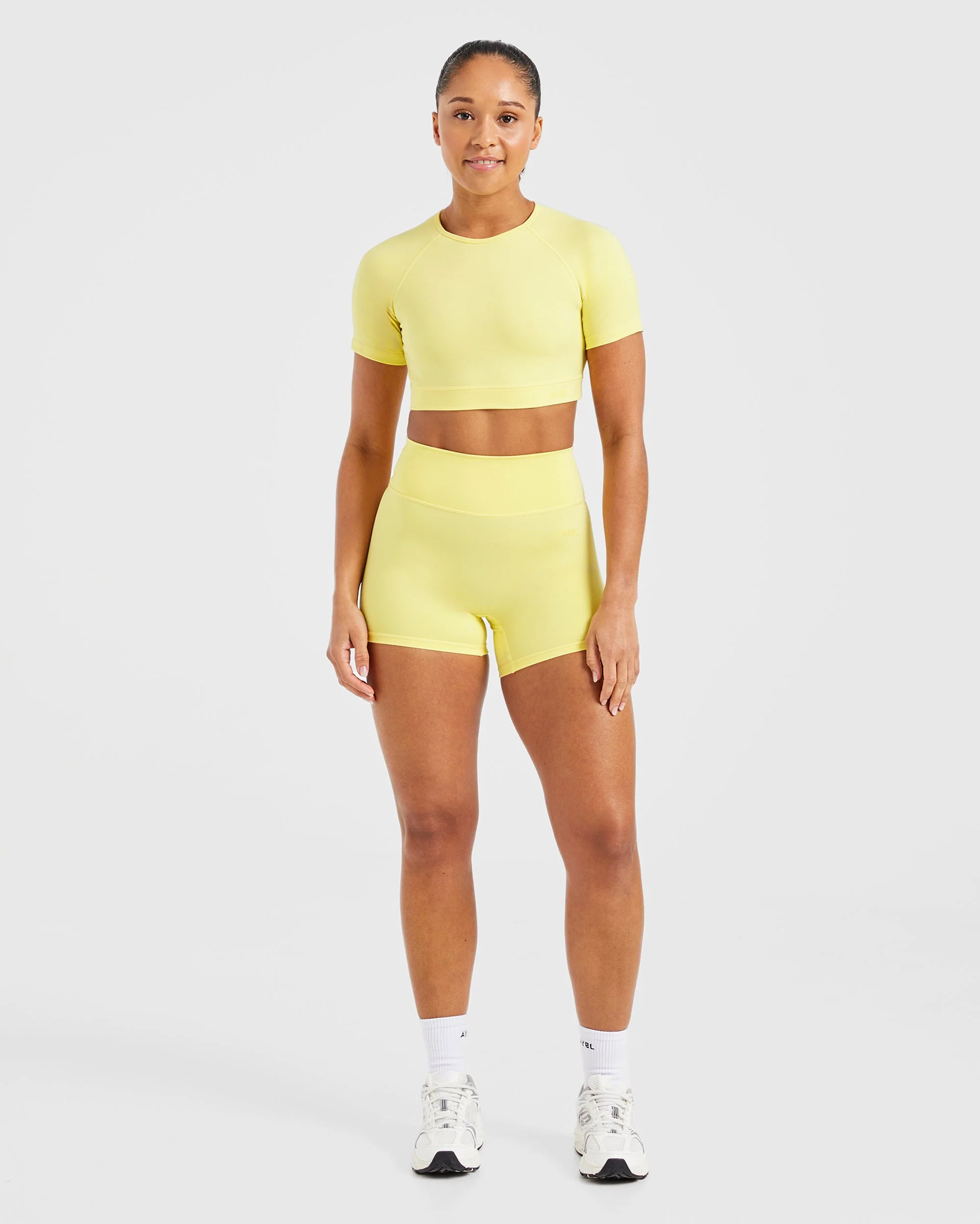 Staple Crop Top - Pastel Lemon - Image 3