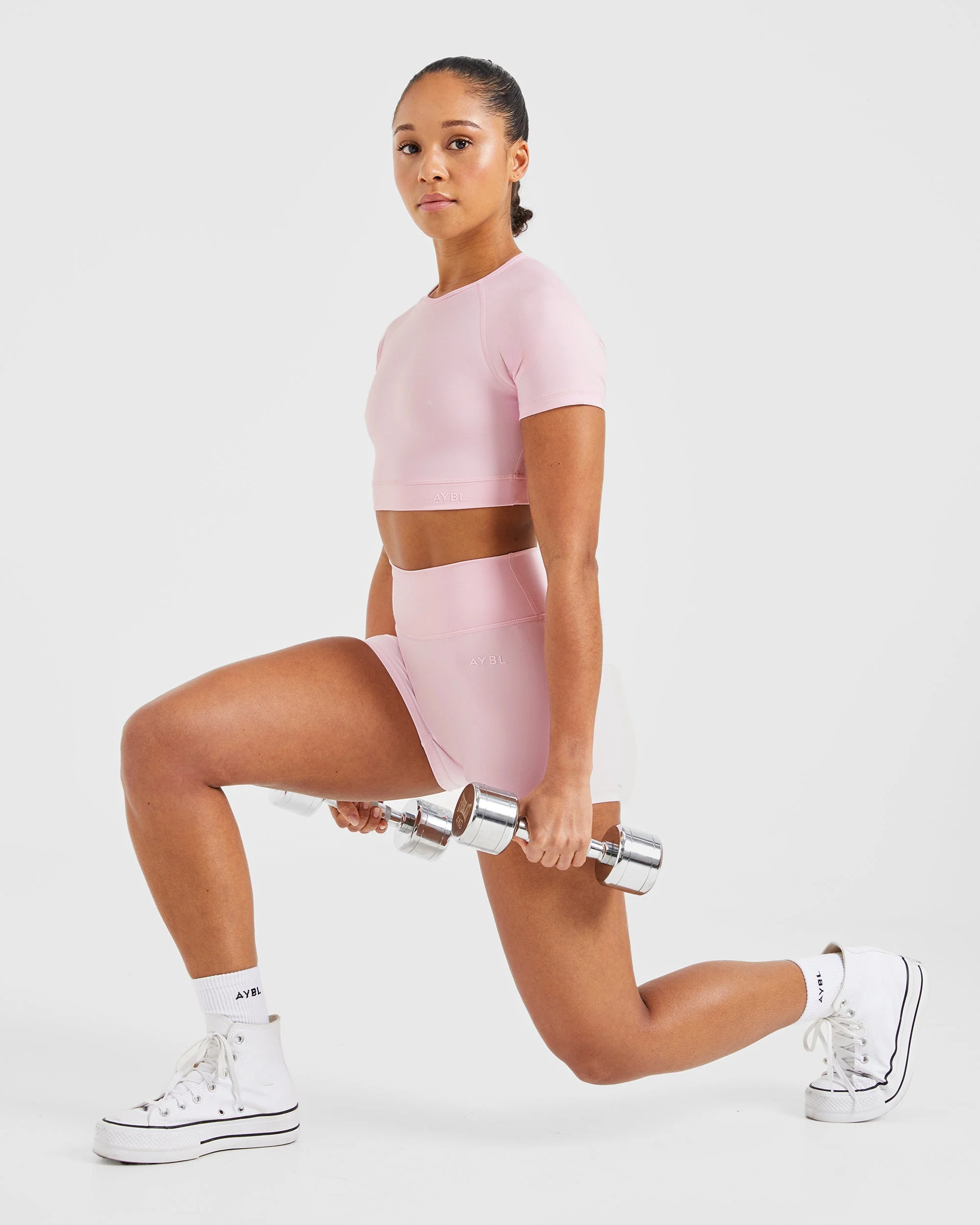 Staple Crop Top - Pastel Pink - Image 7