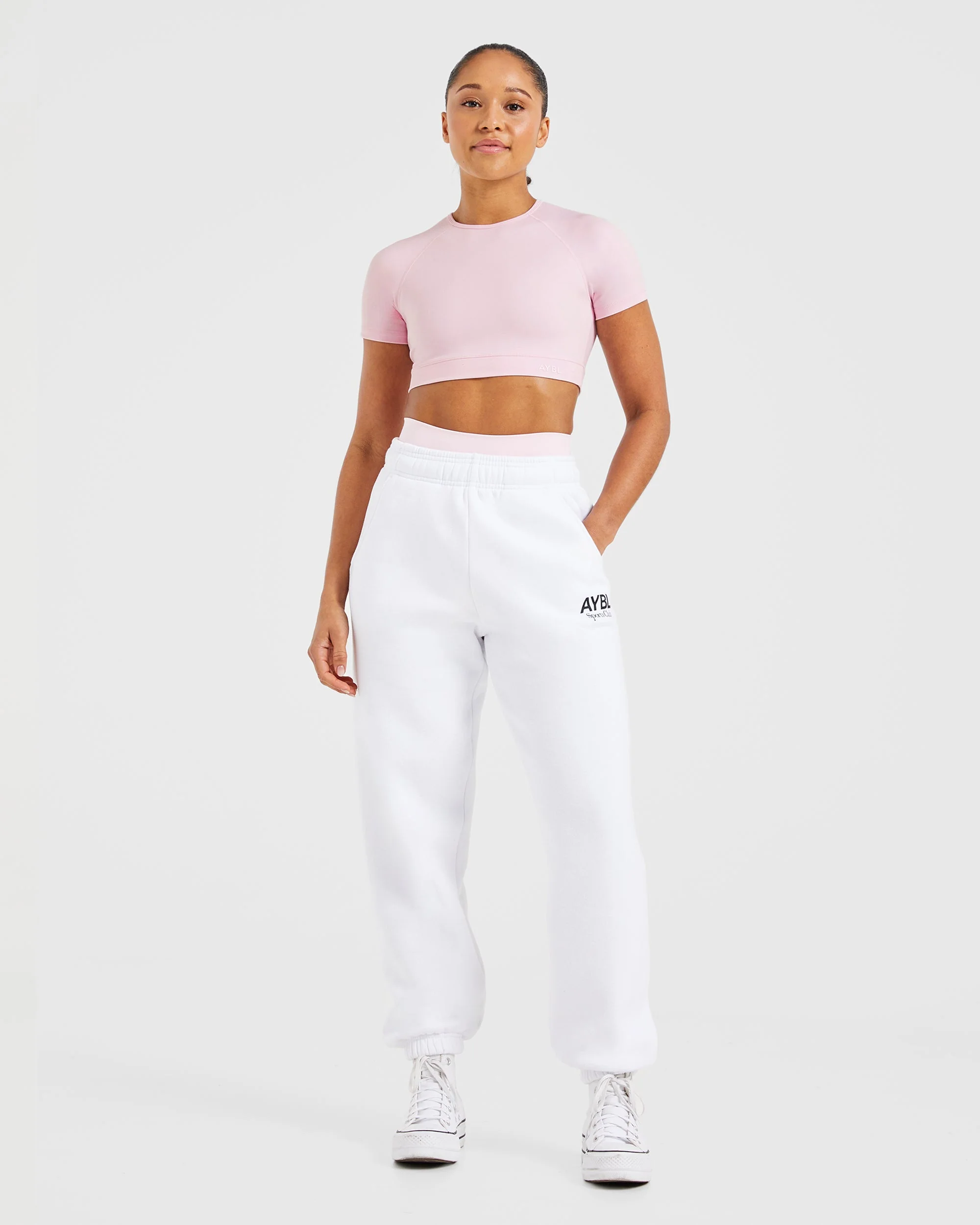 Staple Crop Top - Pastel Pink - Image 8