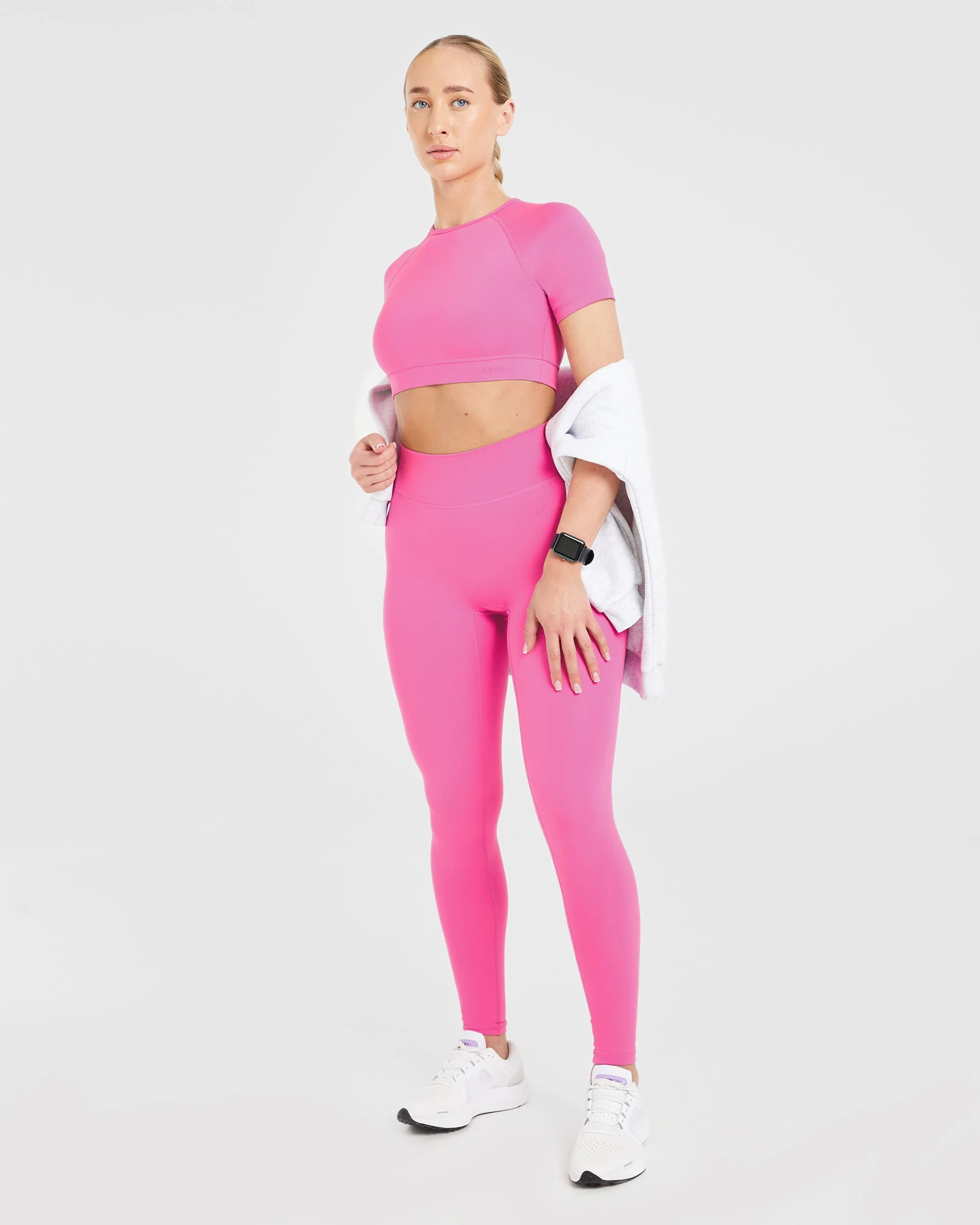 Staple Crop Top - Summer Pink - Image 8