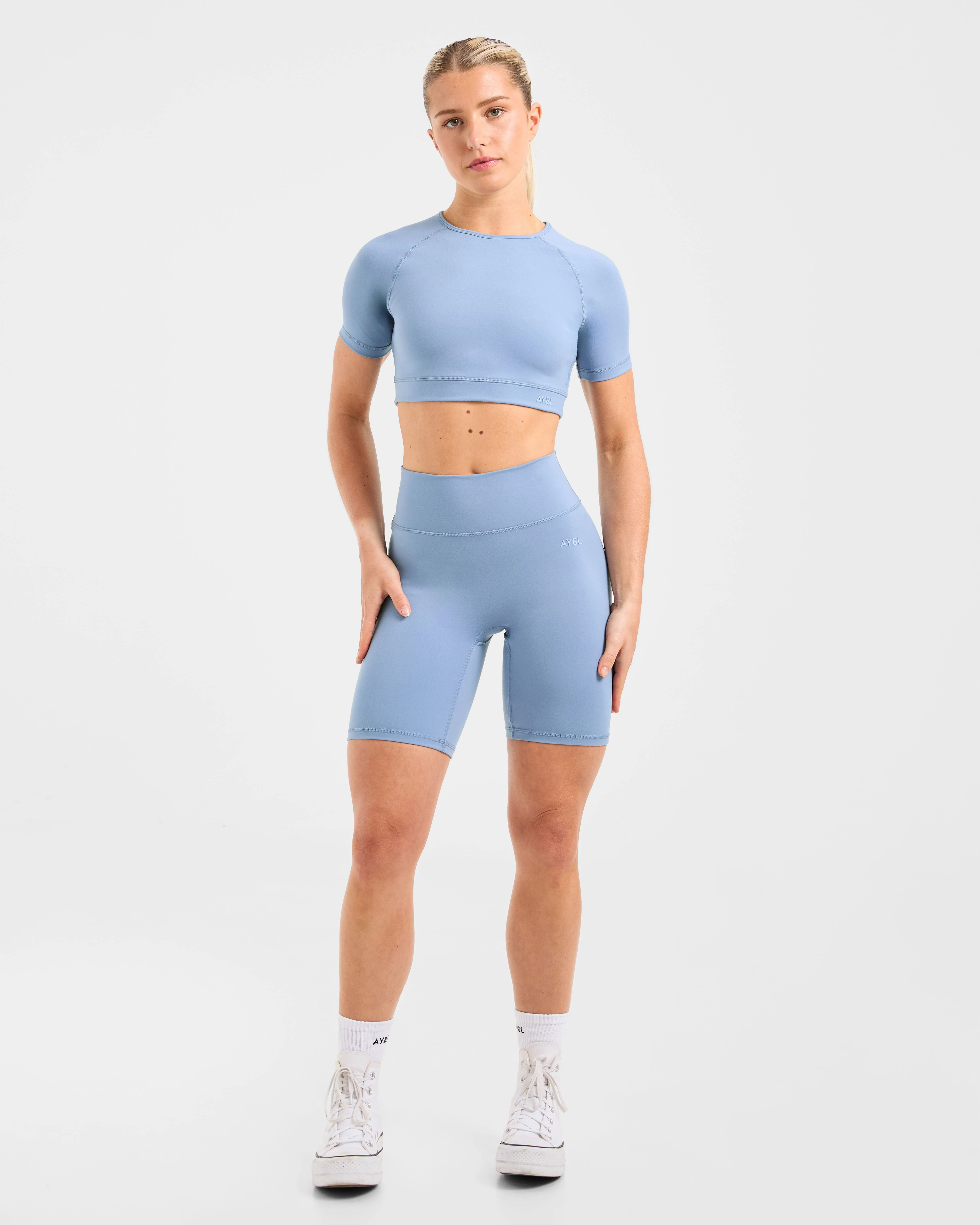 Staple Cycling Shorts - Slate Blue - Image 3