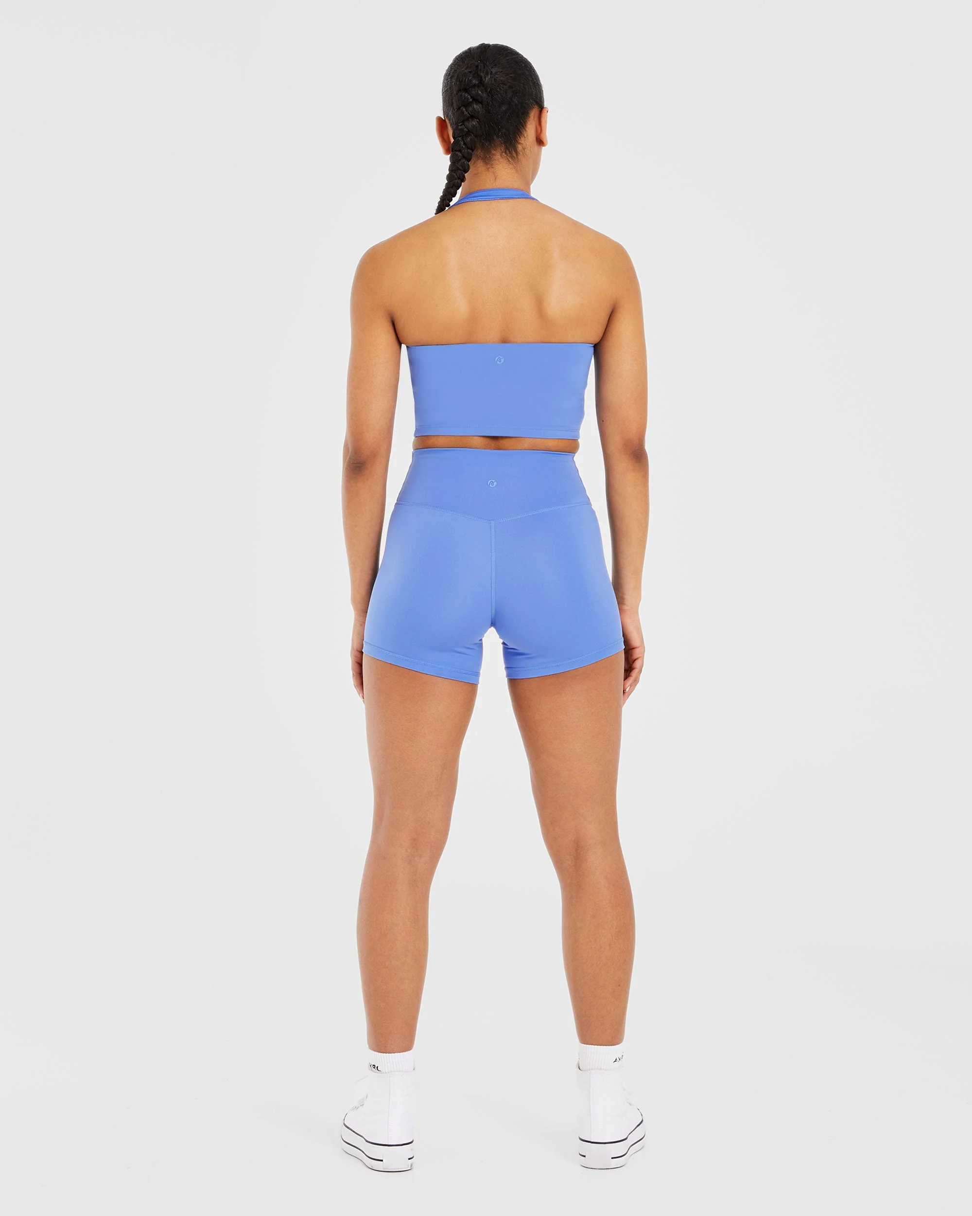 Staple Halterneck Crop Top - Cobalt Blue - Image 4