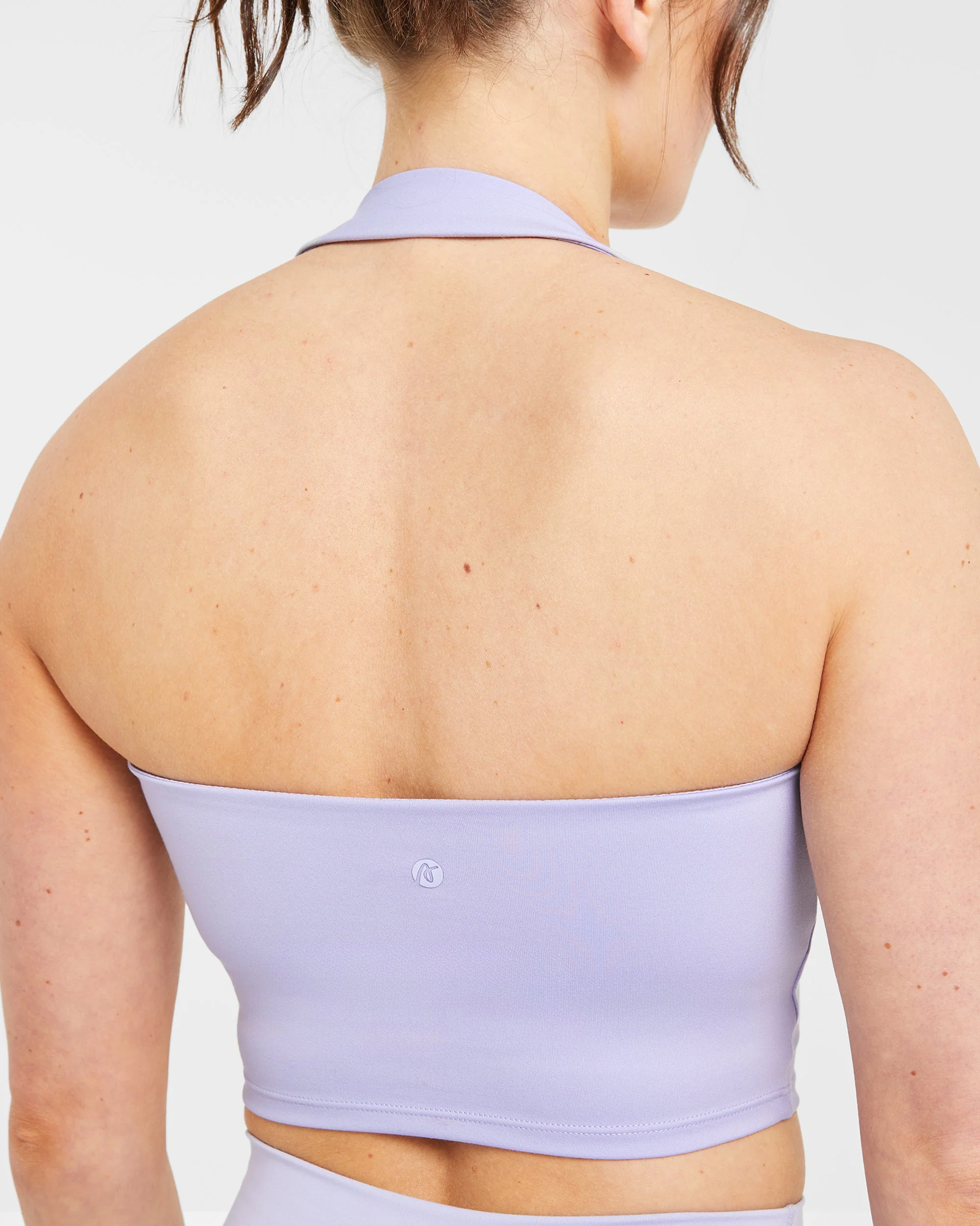 Staple Halterneck Crop Top - Pastel Lavender - Image 6