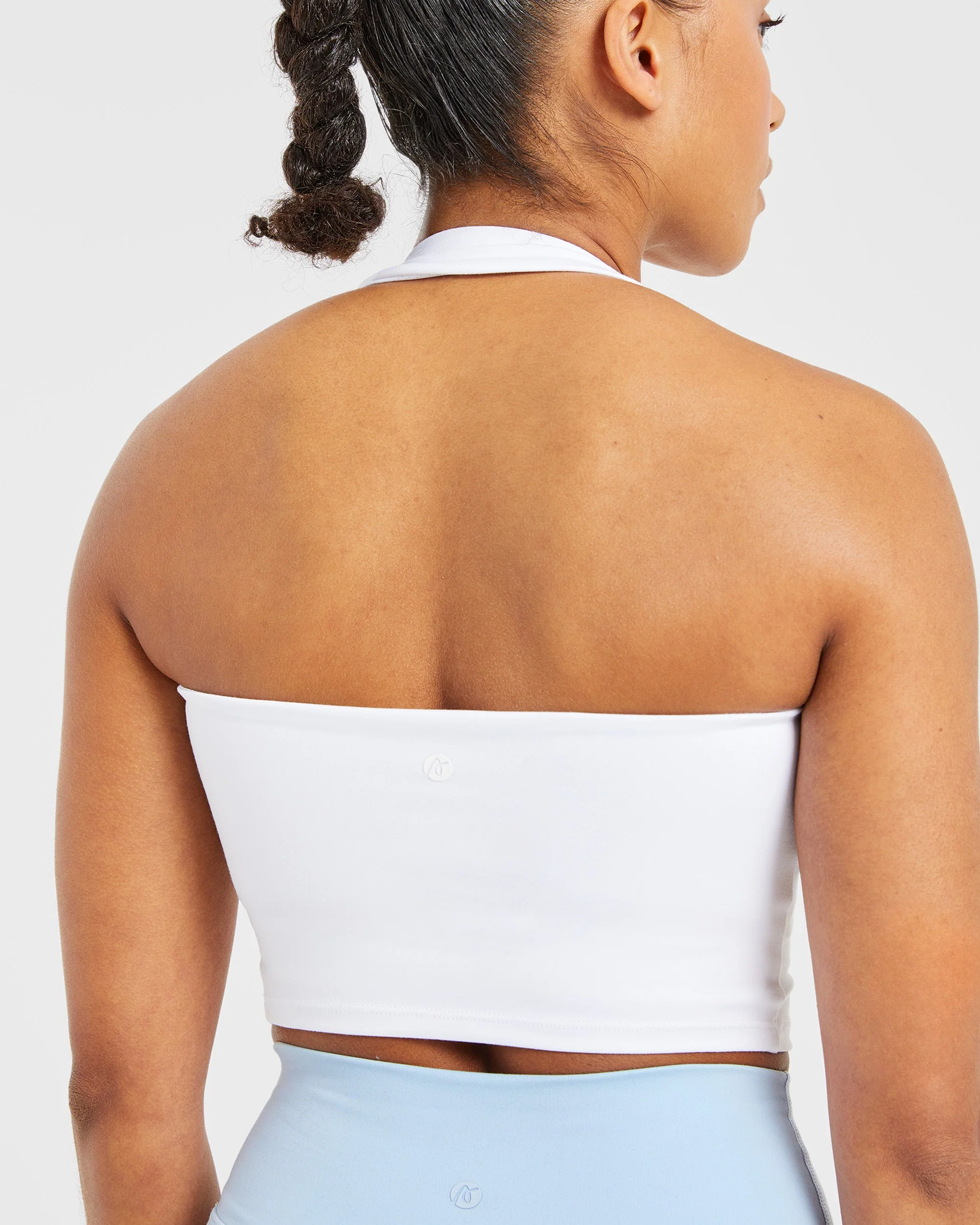 Staple Halterneck Crop Top - White - Image 6