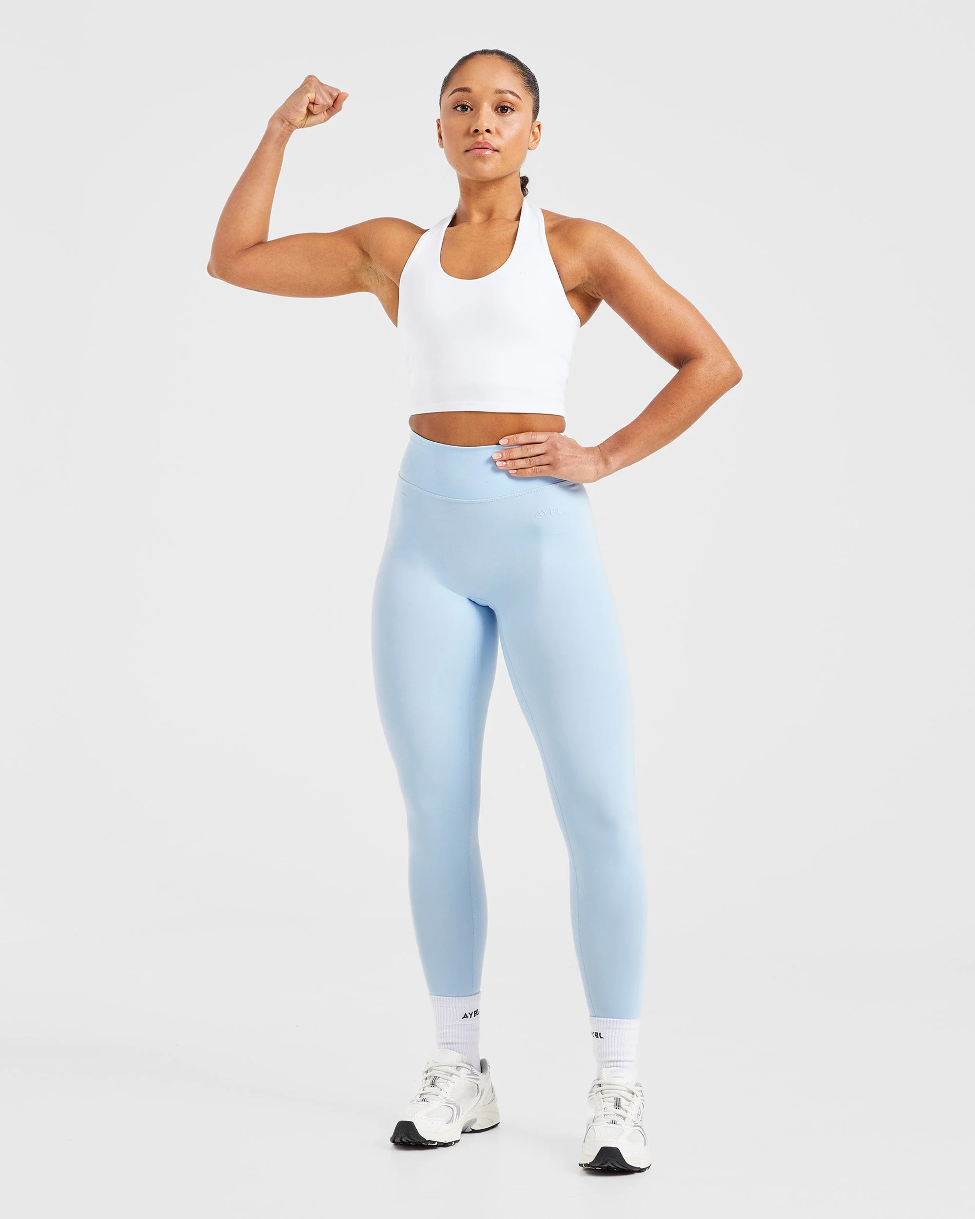 Staple Halterneck Crop Top - White - Image 7
