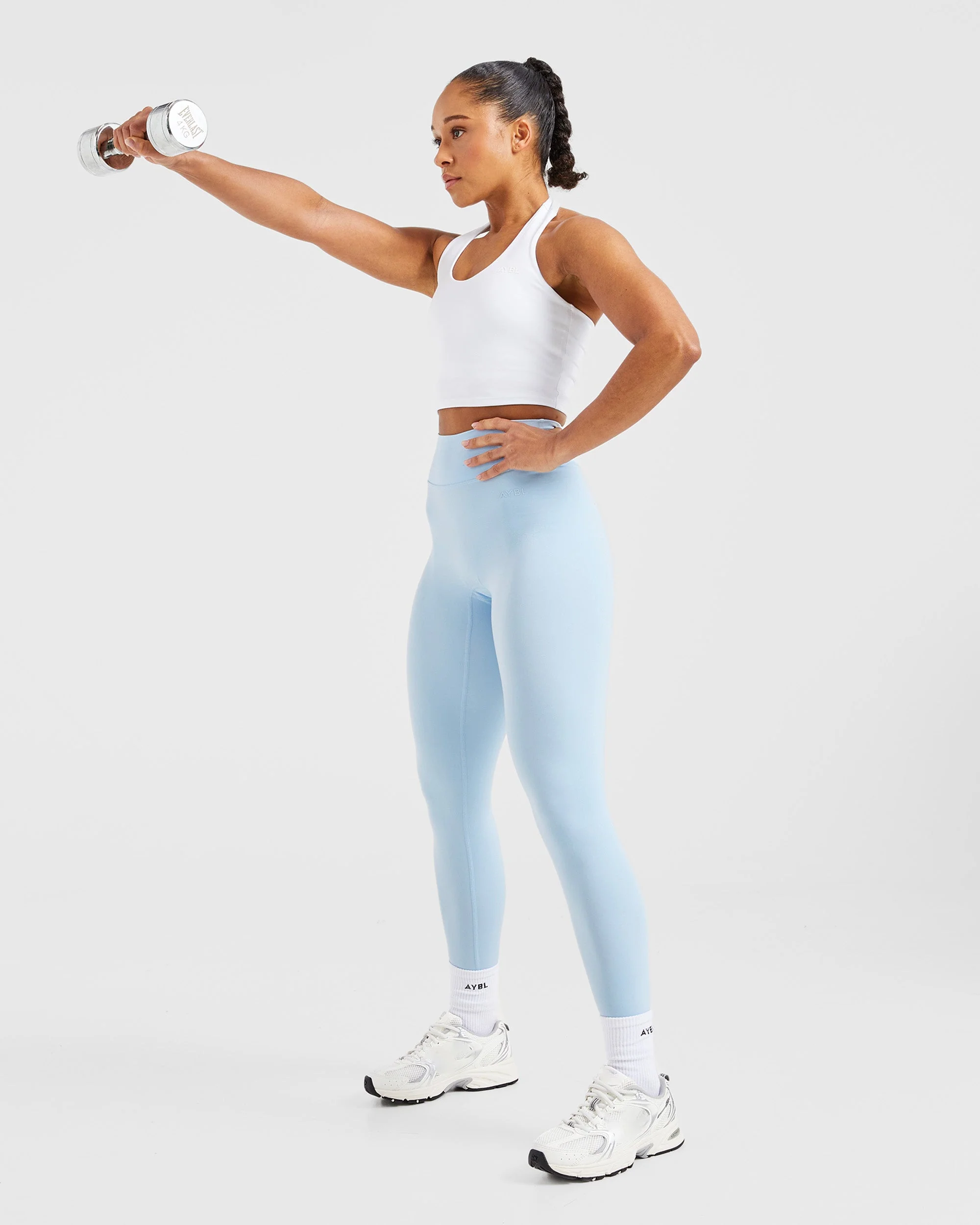 Staple Halterneck Crop Top - White - Image 8