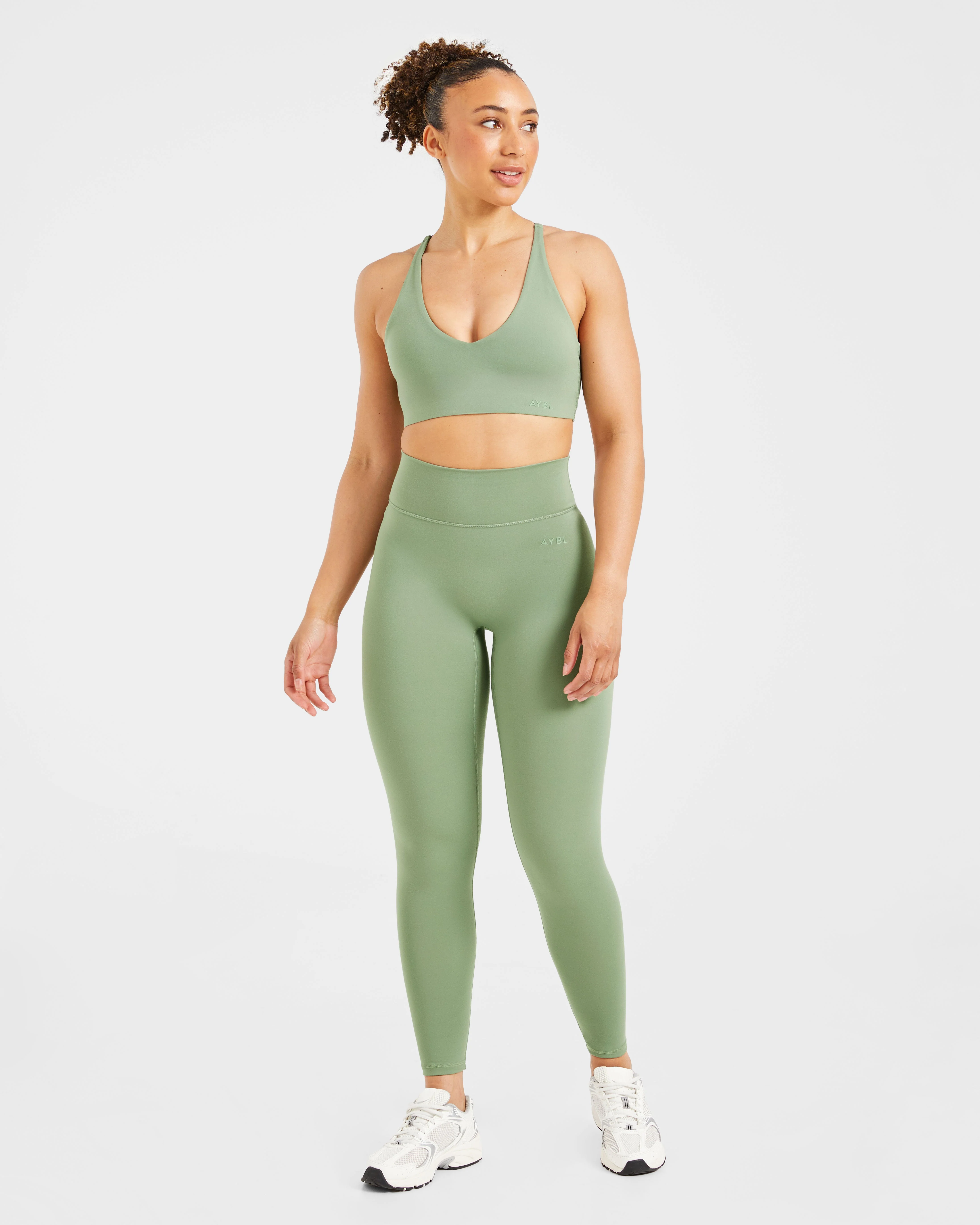 Staple Leggings - Olive Green - Image 3