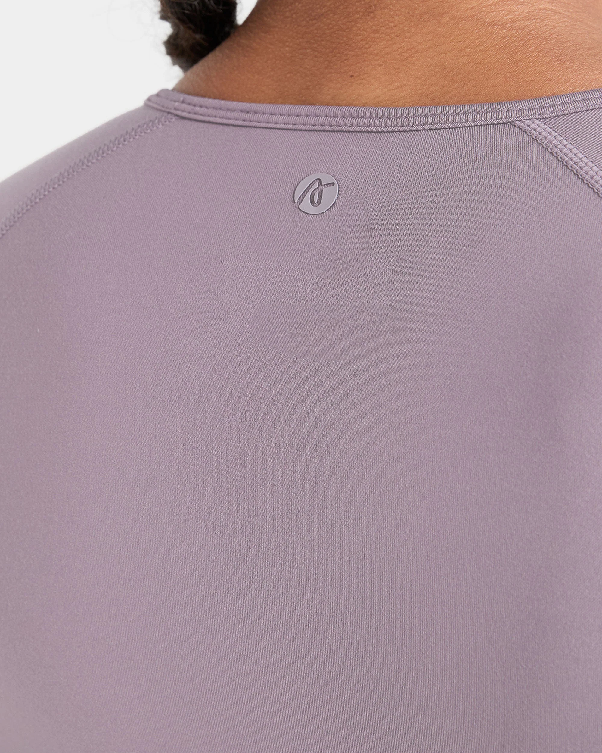 Staple Long Sleeve Crop Top - Mauve Purple - Image 6