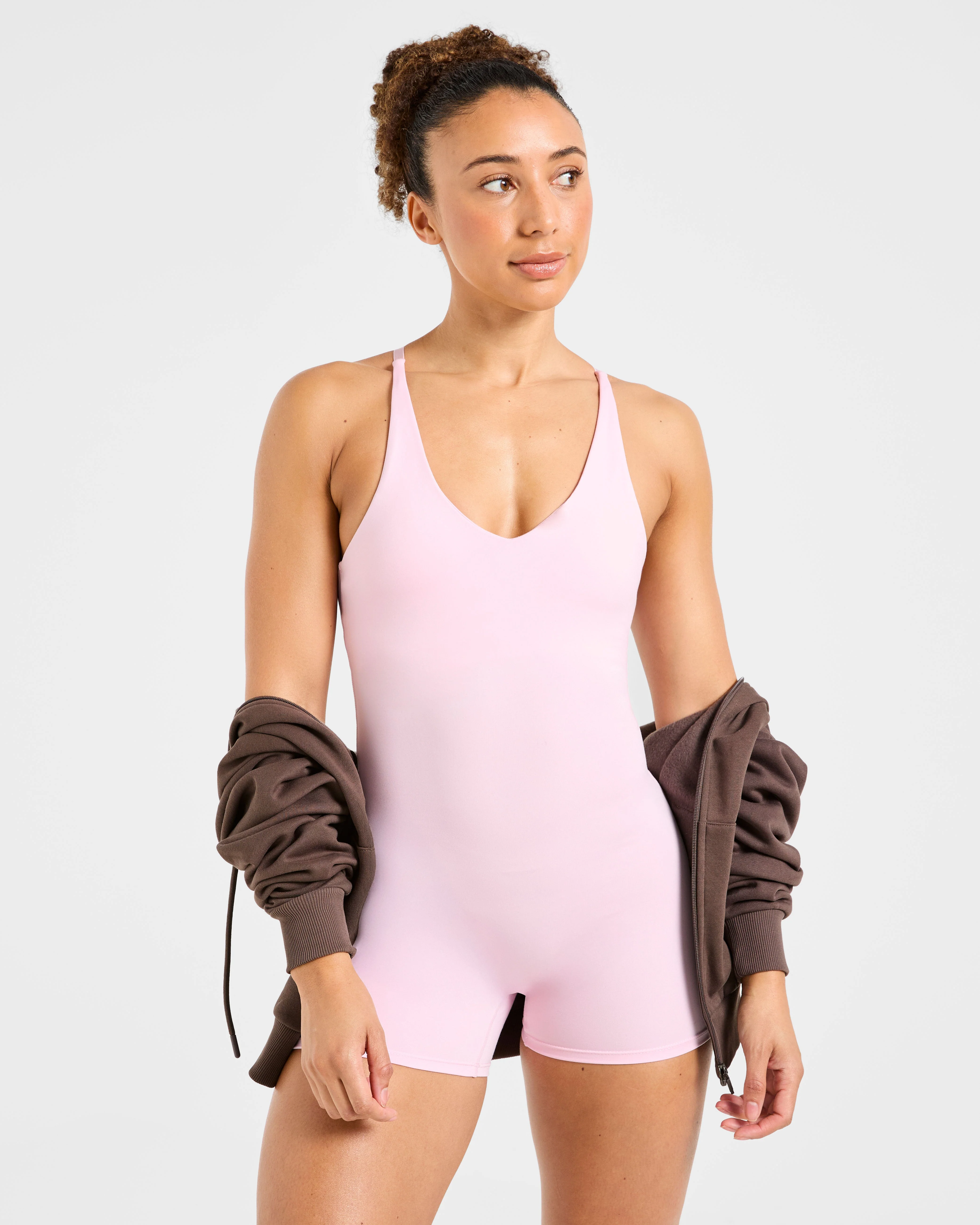 Staple Shorts All In One - Pastel Pink - Image 8