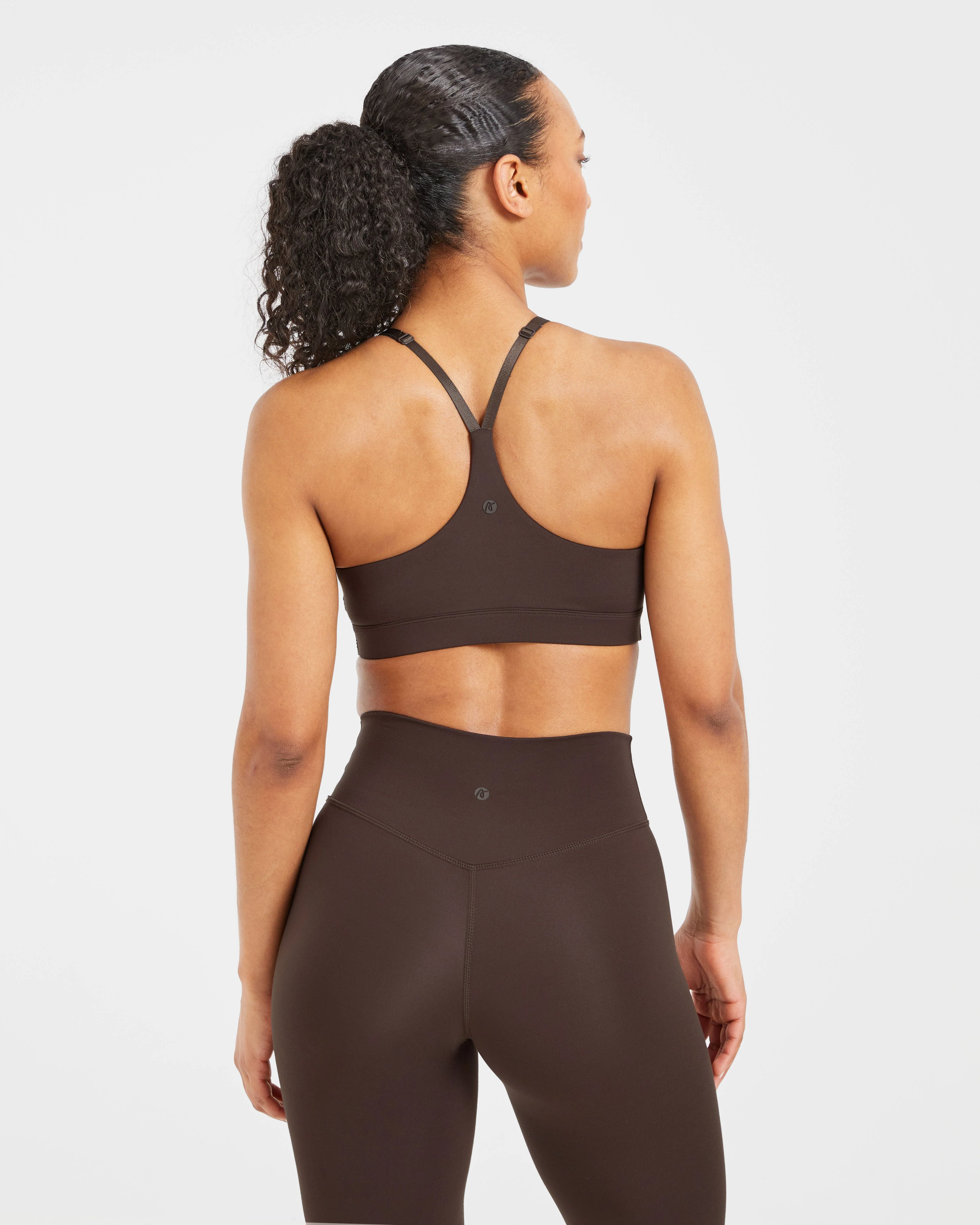 Staple Sports Bra - Coffee Brown - Image 2