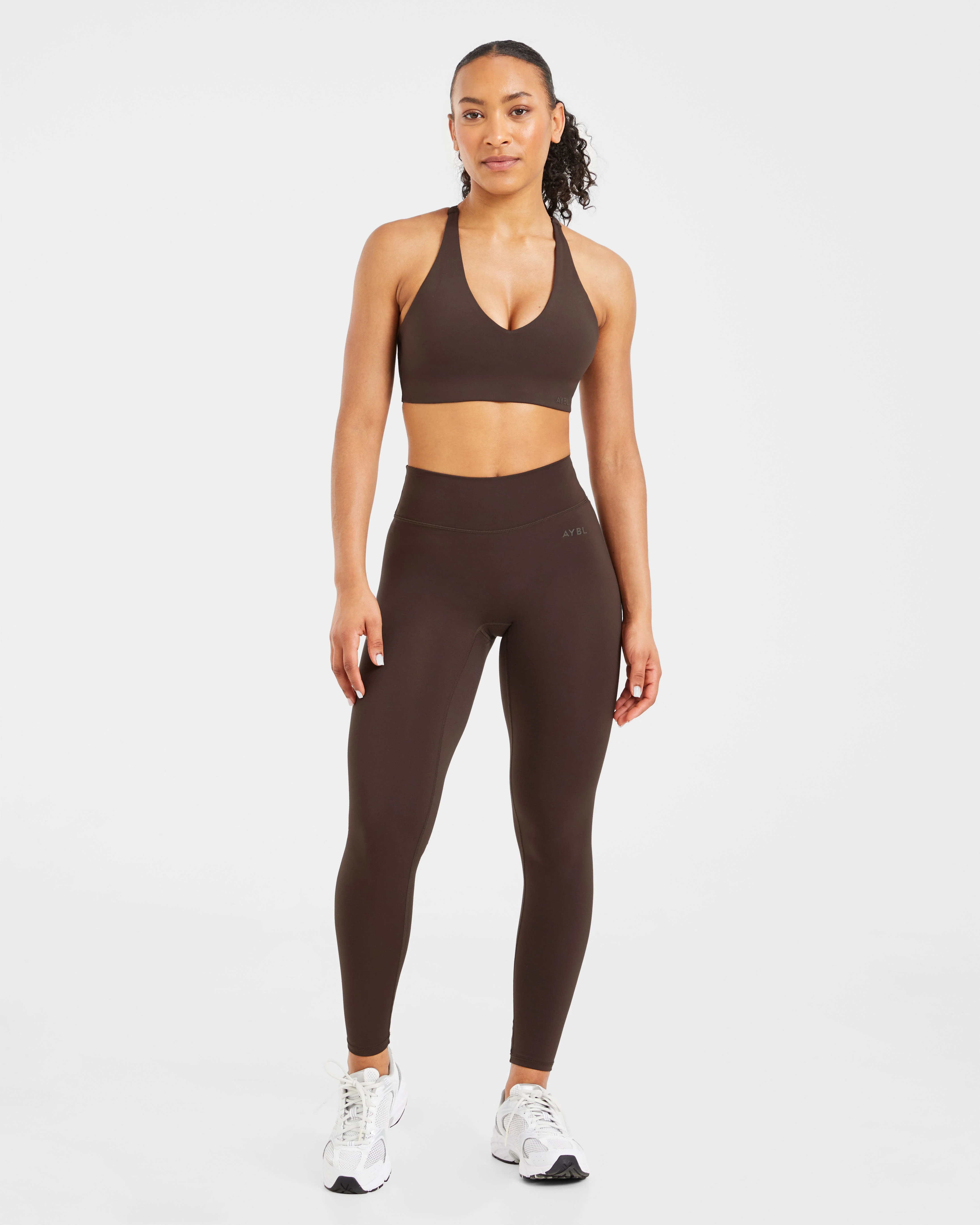Staple Sports Bra - Coffee Brown - Image 3