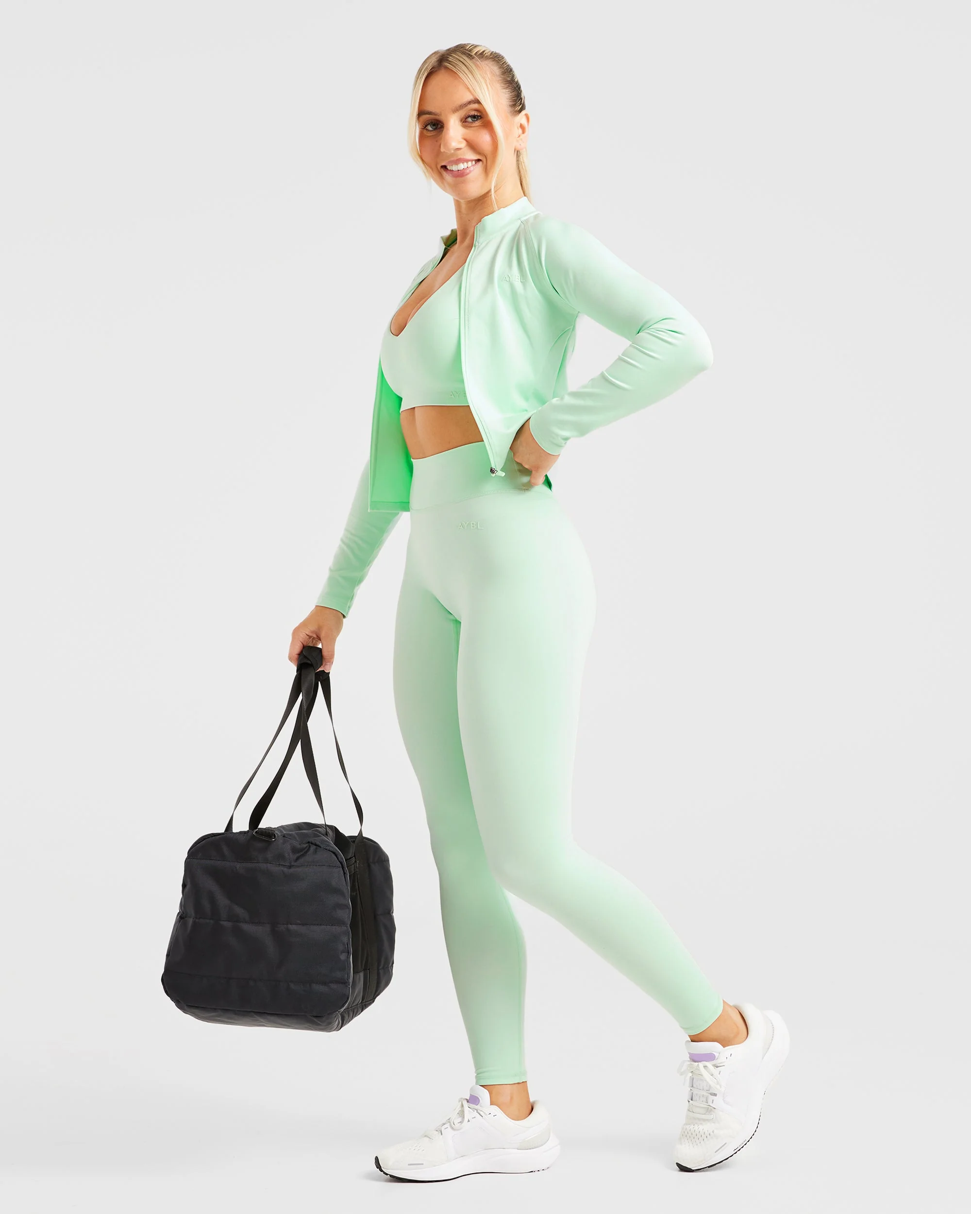 Staple Sports Bra - Mint Green - Image 8